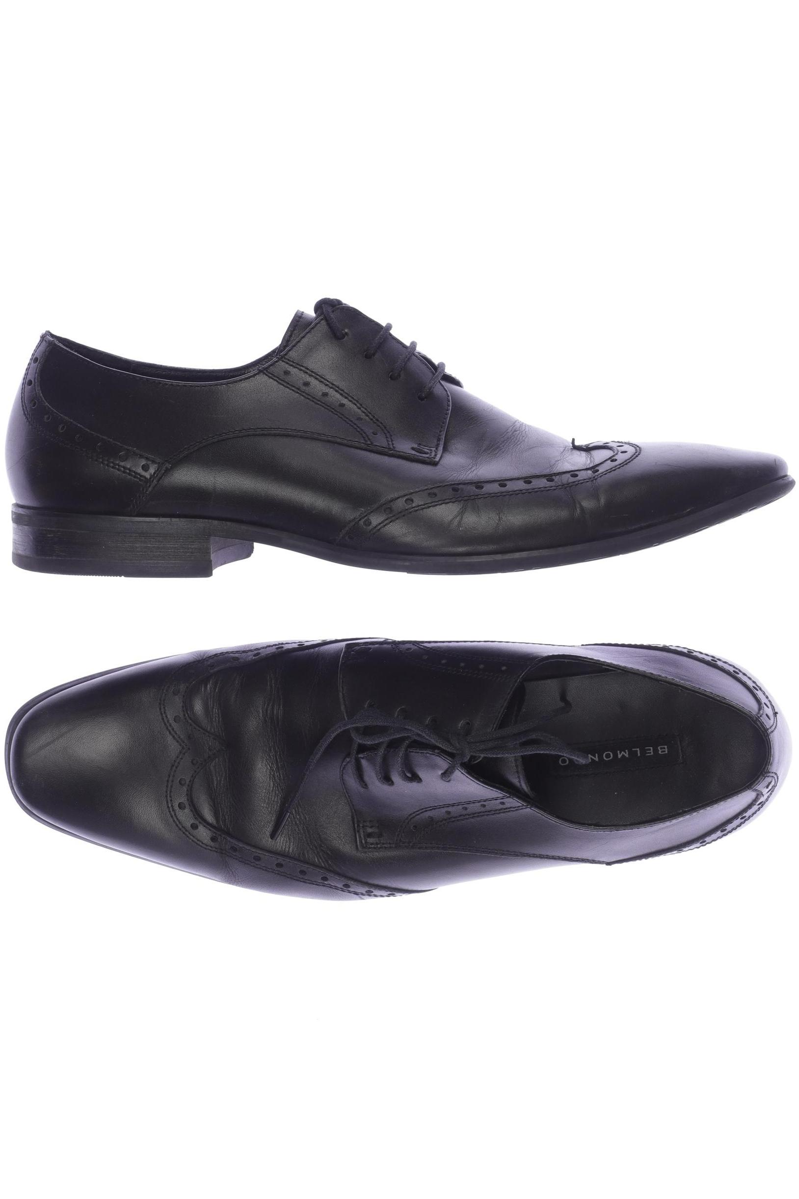 

Belmondo Herren Halbschuh, schwarz, Gr. 42