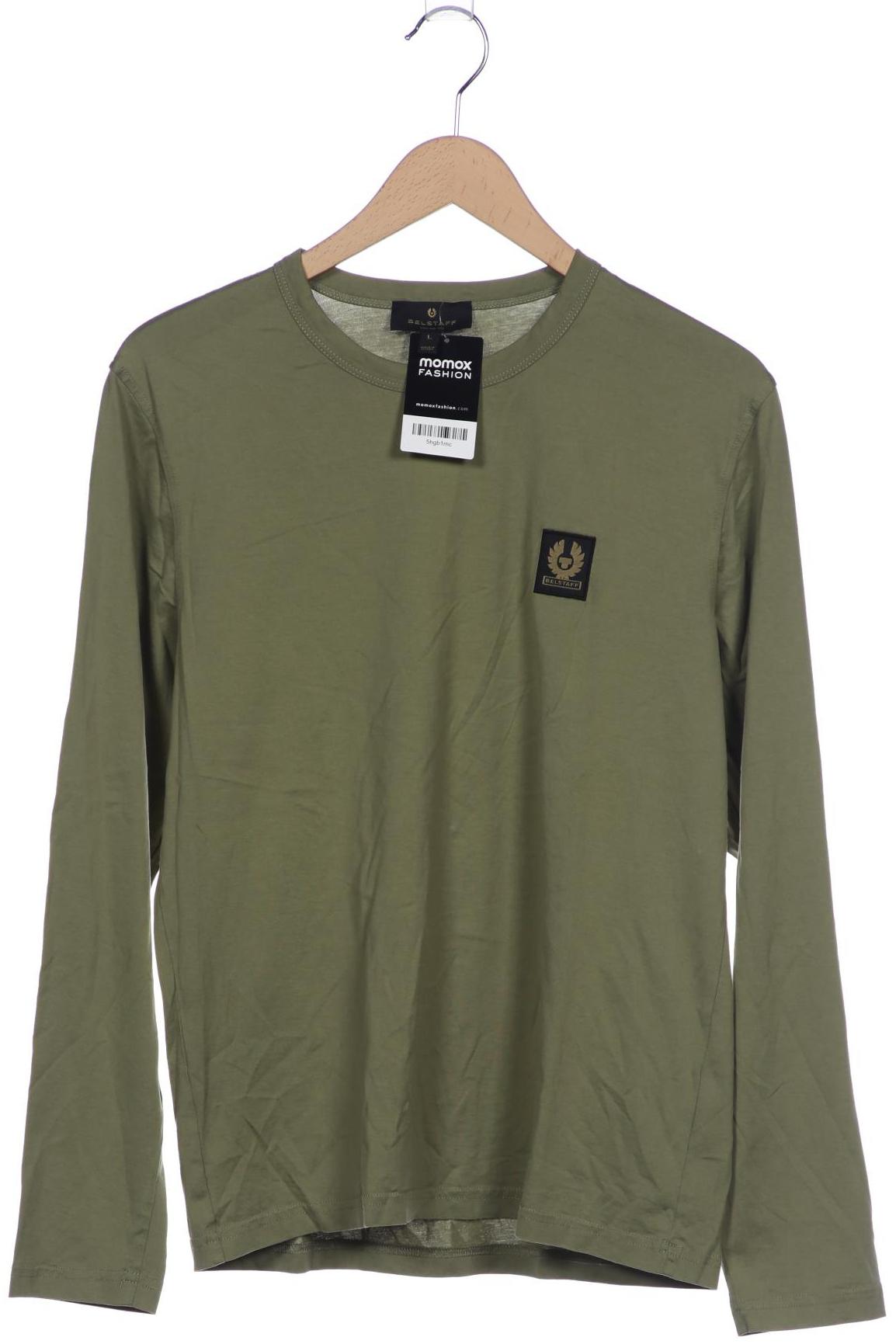 

Belstaff Herren Langarmshirt, grün, Gr. 52