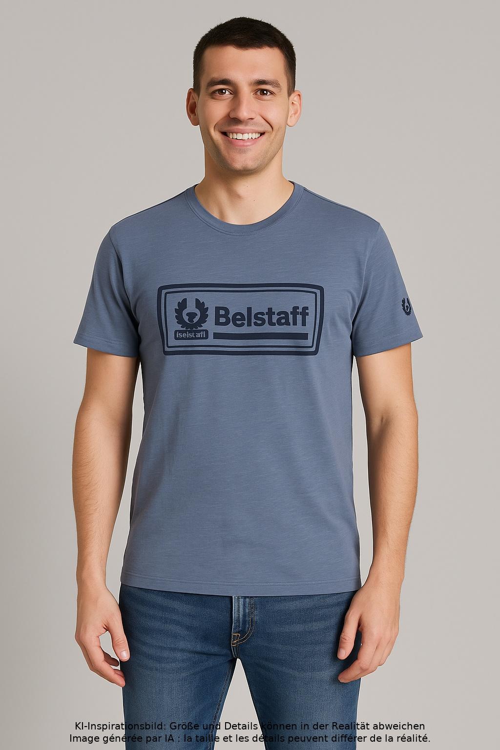 Thumbnail - Belstaff Herren T-Shirt, blau, Gr. 48