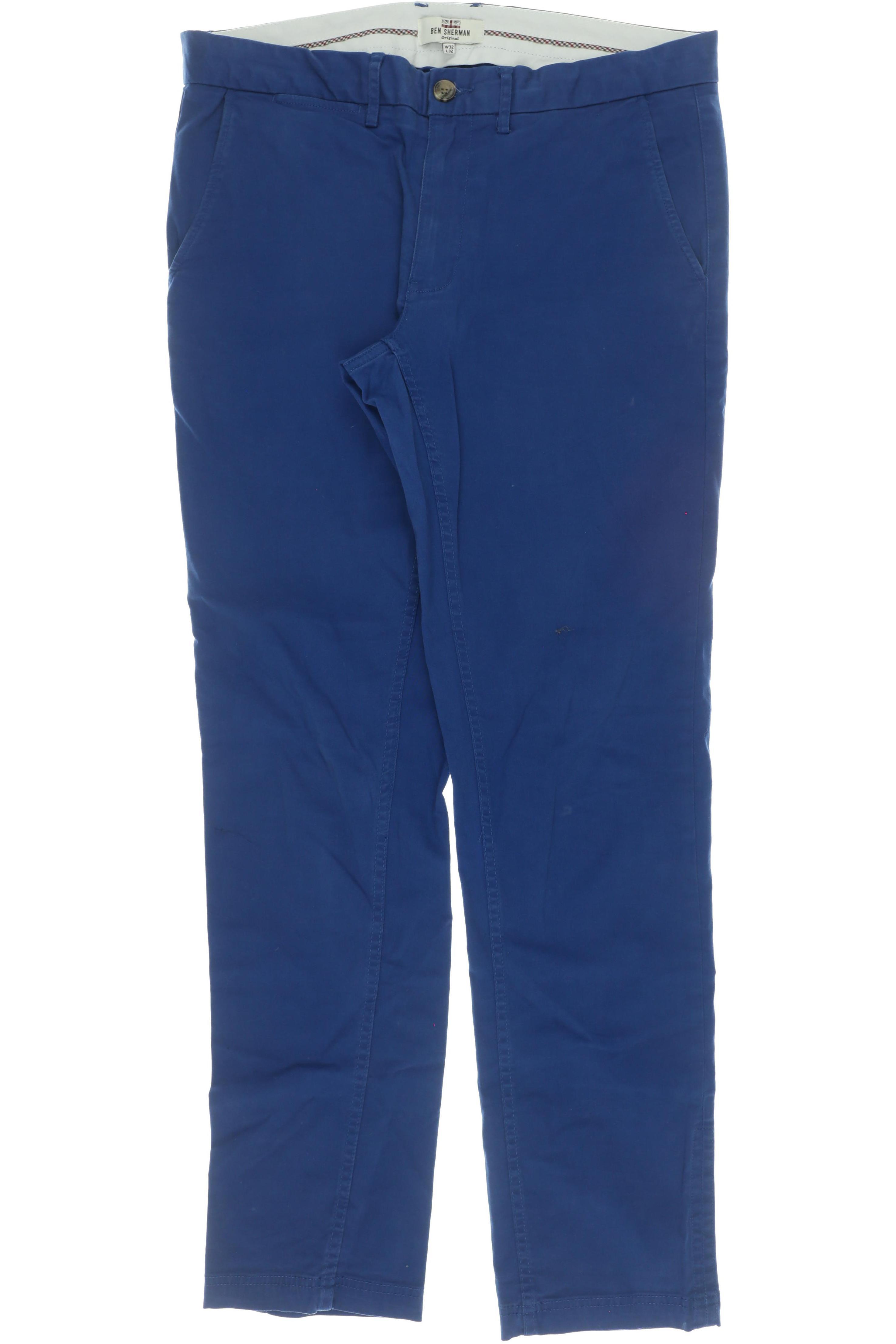 Thumbnail - Ben Sherman Herren Stoffhose, blau, Gr. 32