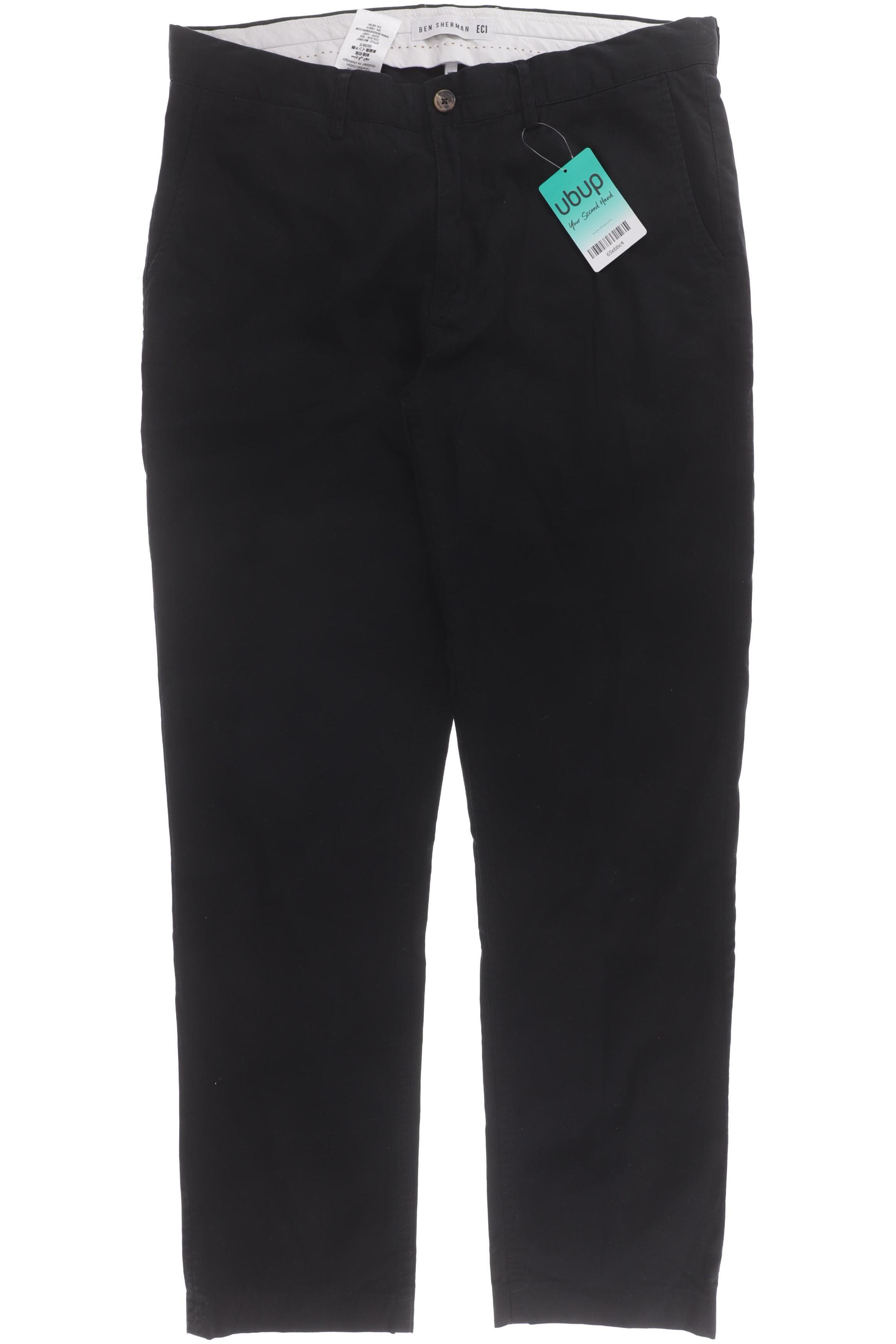 

Ben Sherman Herren Stoffhose, schwarz, Gr. 34