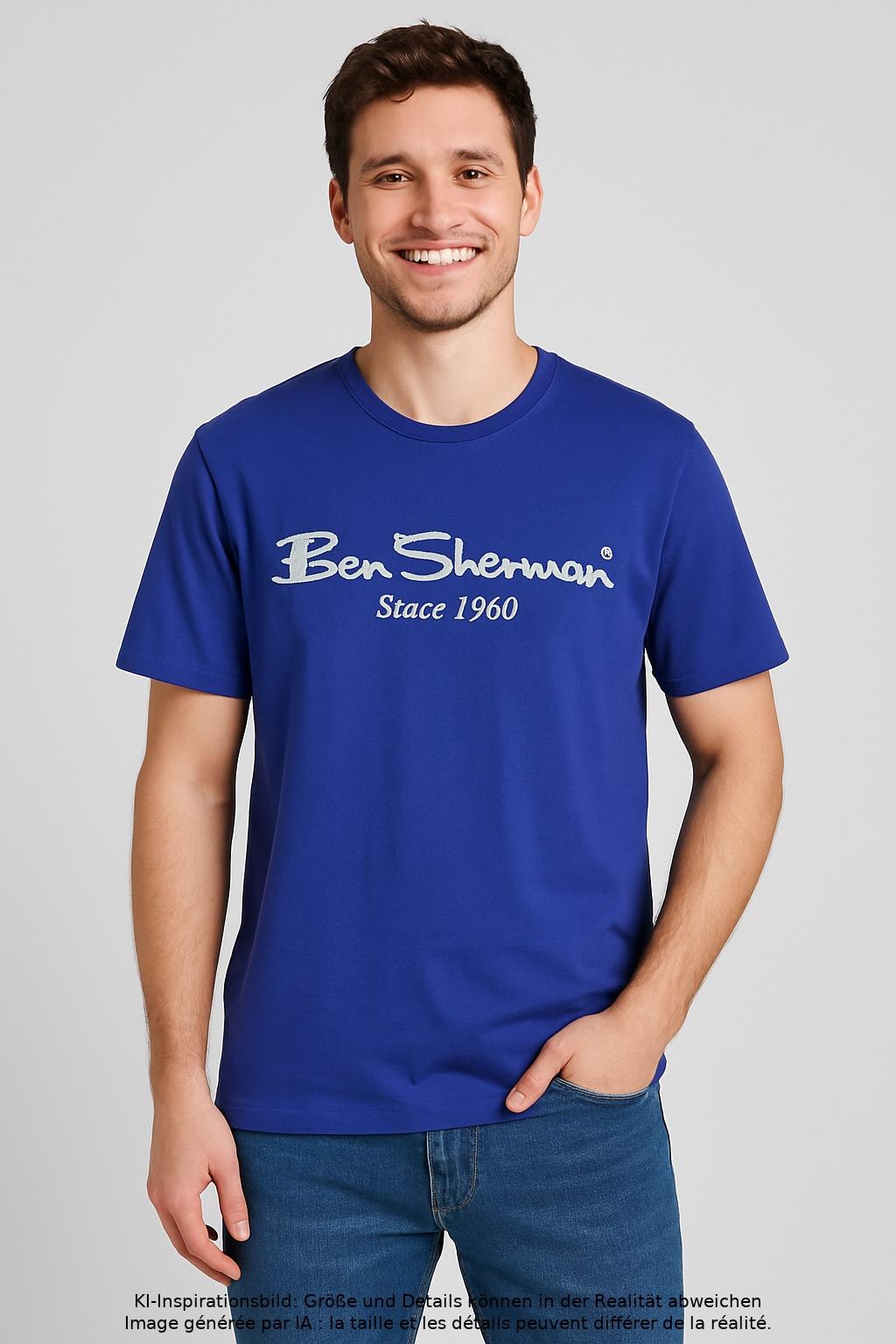 

Ben Sherman Herren T-Shirt, blau, Gr. 48