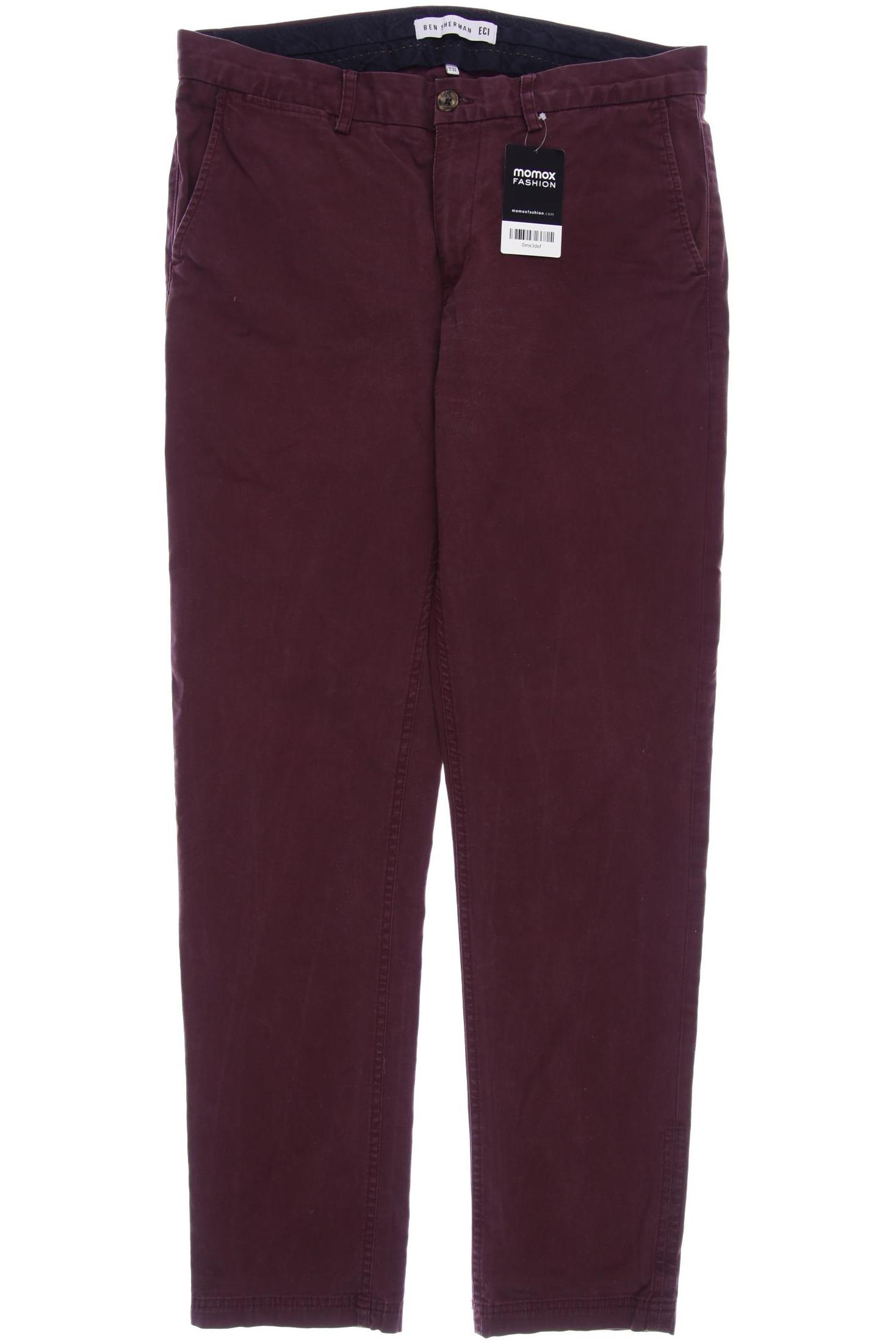 

Ben Sherman Herren Stoffhose, bordeaux