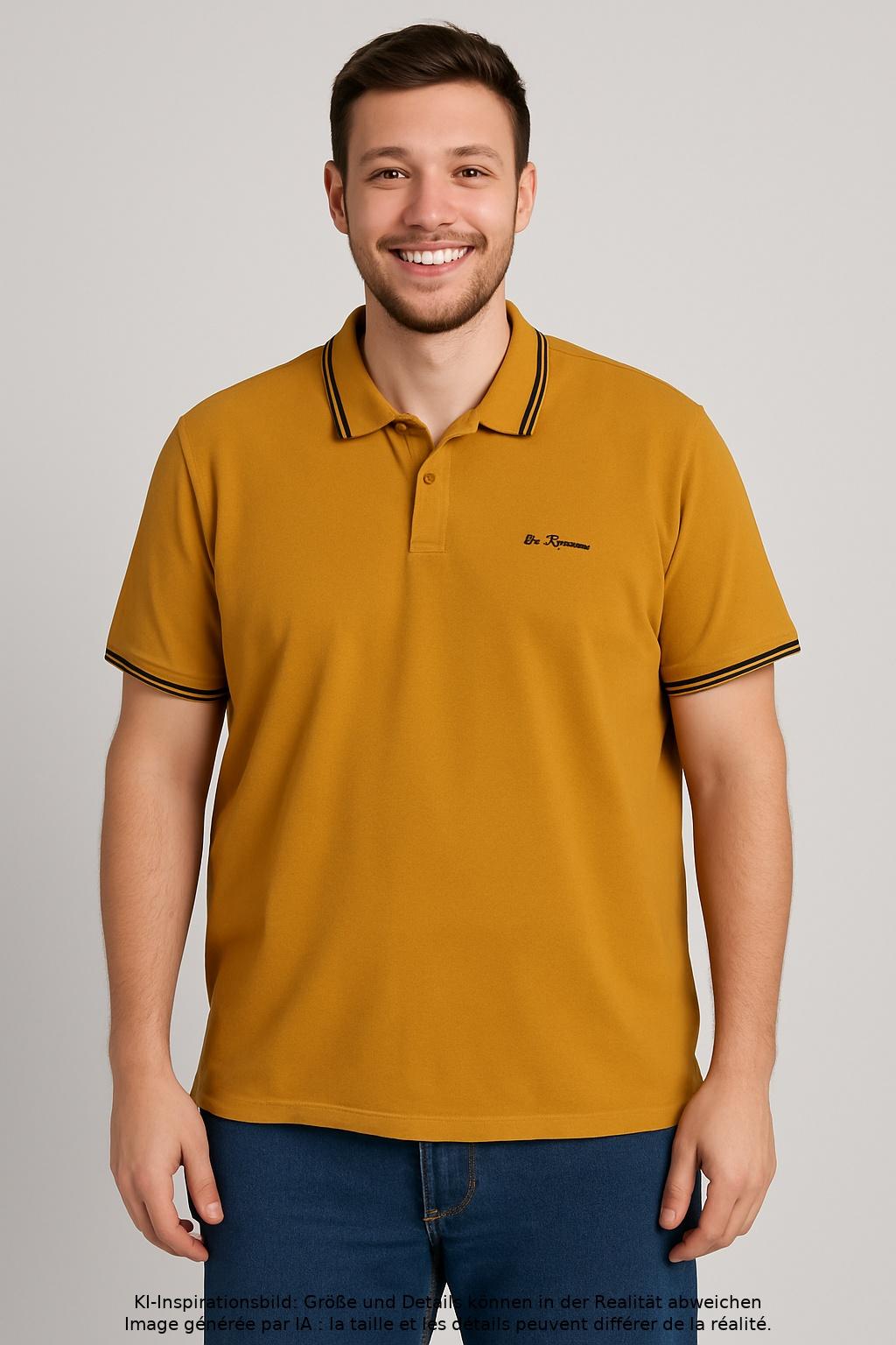 Thumbnail - Ben Sherman Herren Poloshirt, gelb, Gr. 54