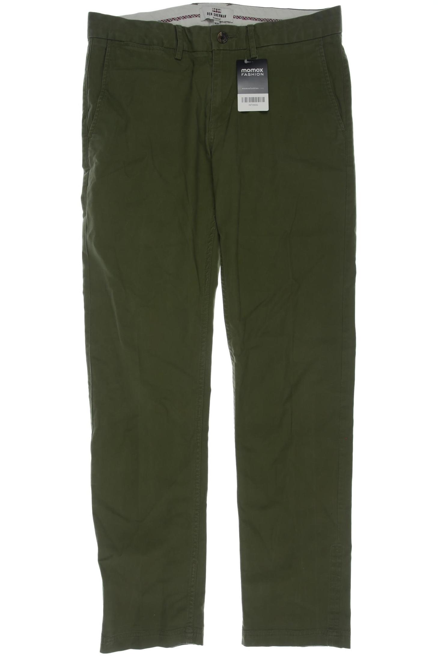 

Ben Sherman Herren Stoffhose, grün, Gr. 32