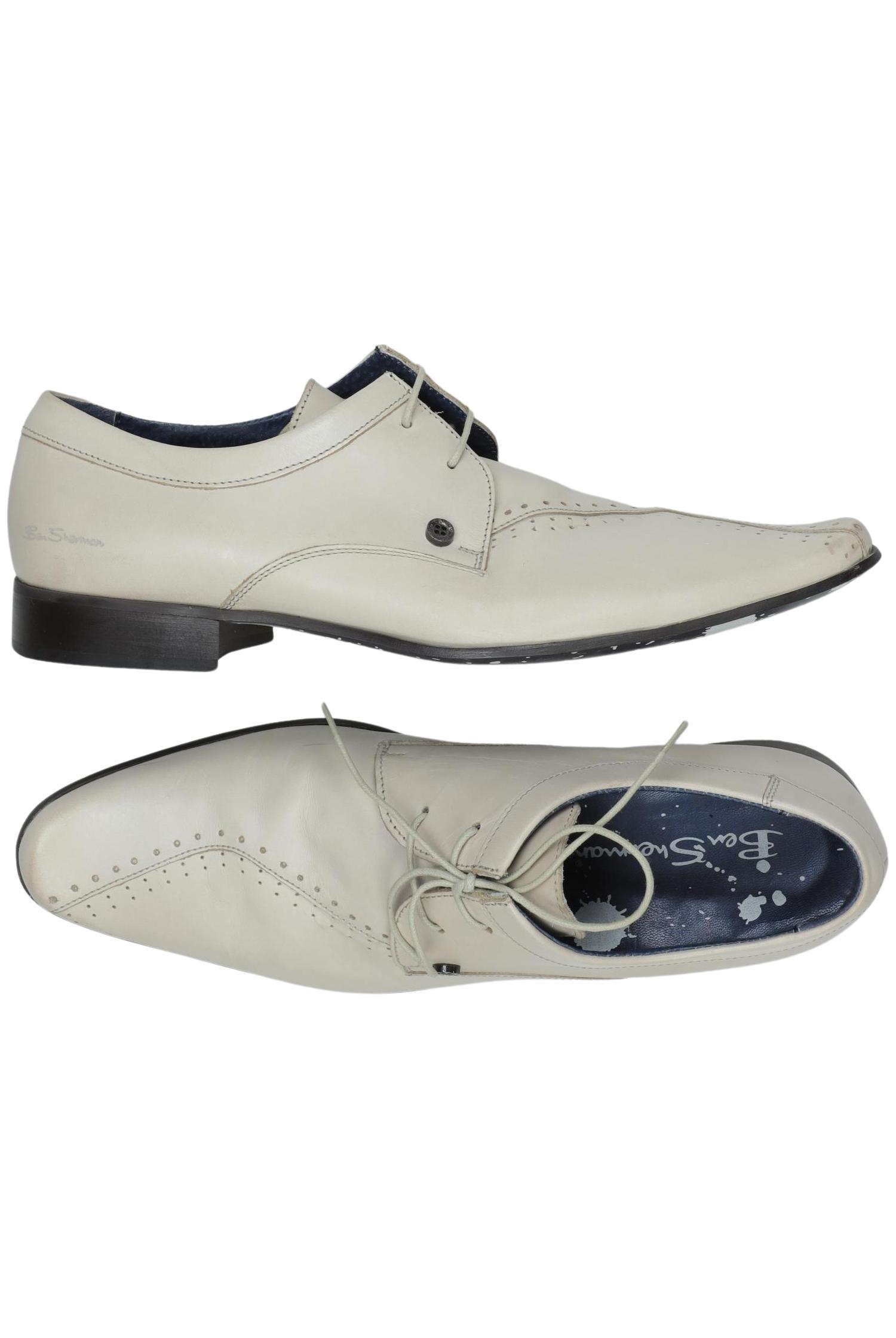 

Ben Sherman Herren Halbschuh, cremeweiß, Gr. 9