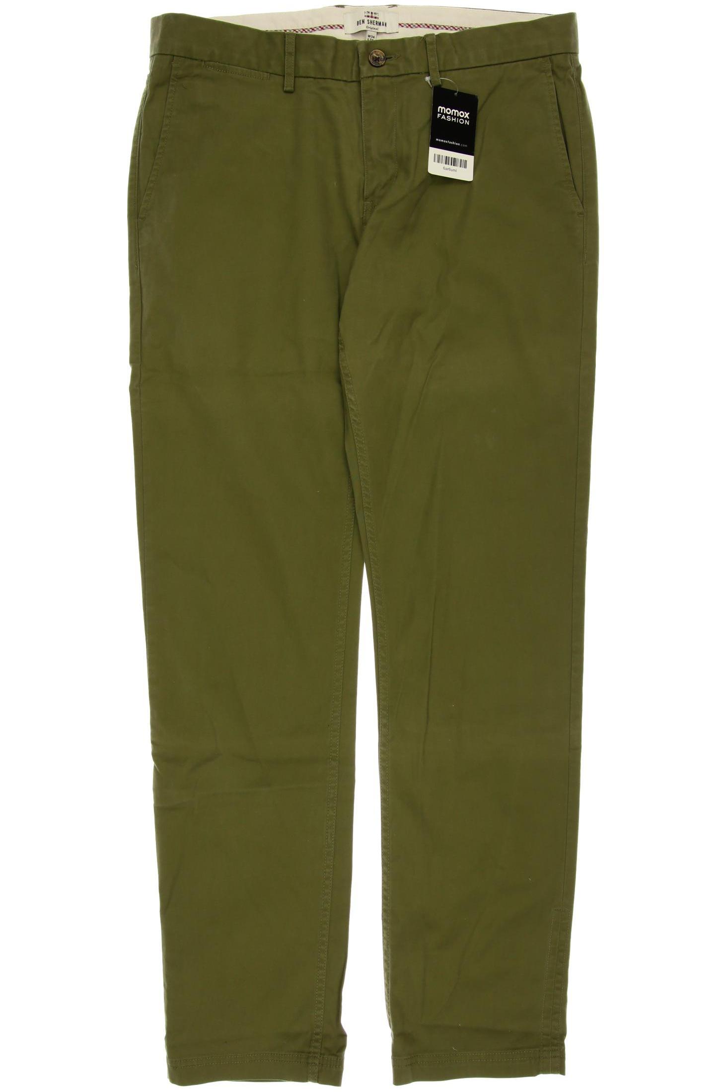 

Ben Sherman Herren Stoffhose, grün, Gr. 34