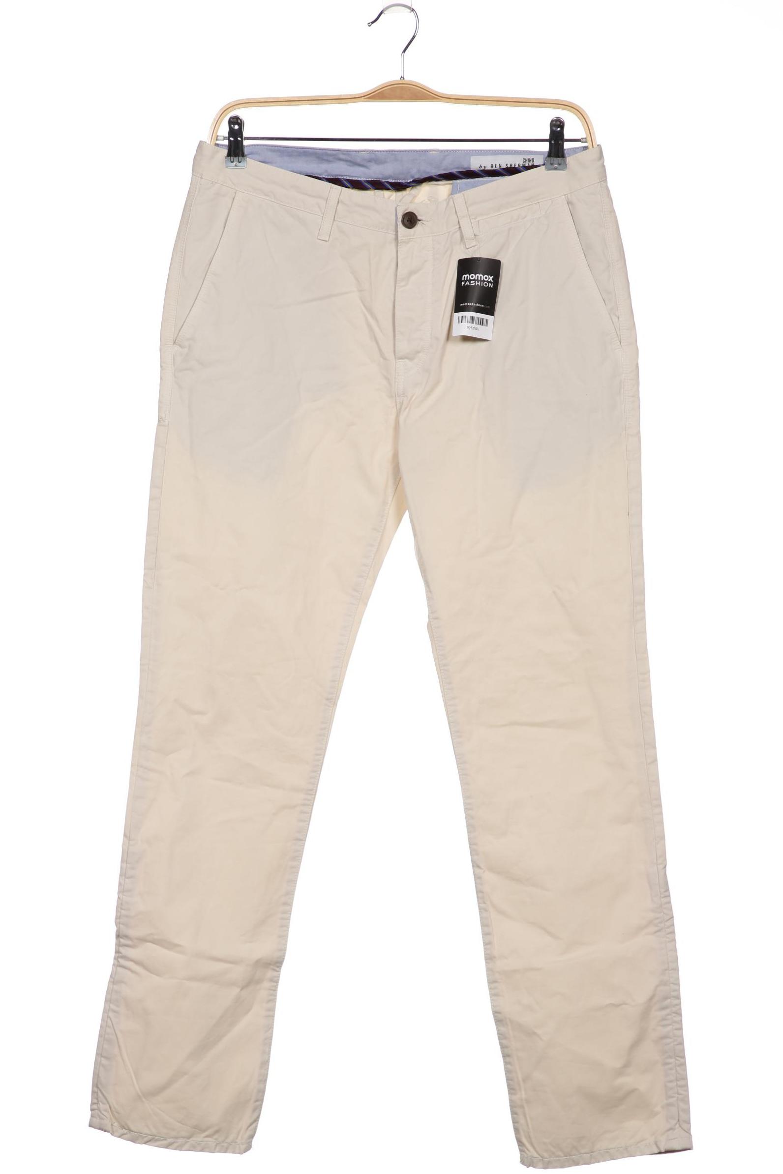 

Ben Sherman Herren Stoffhose, cremeweiß, Gr. 34