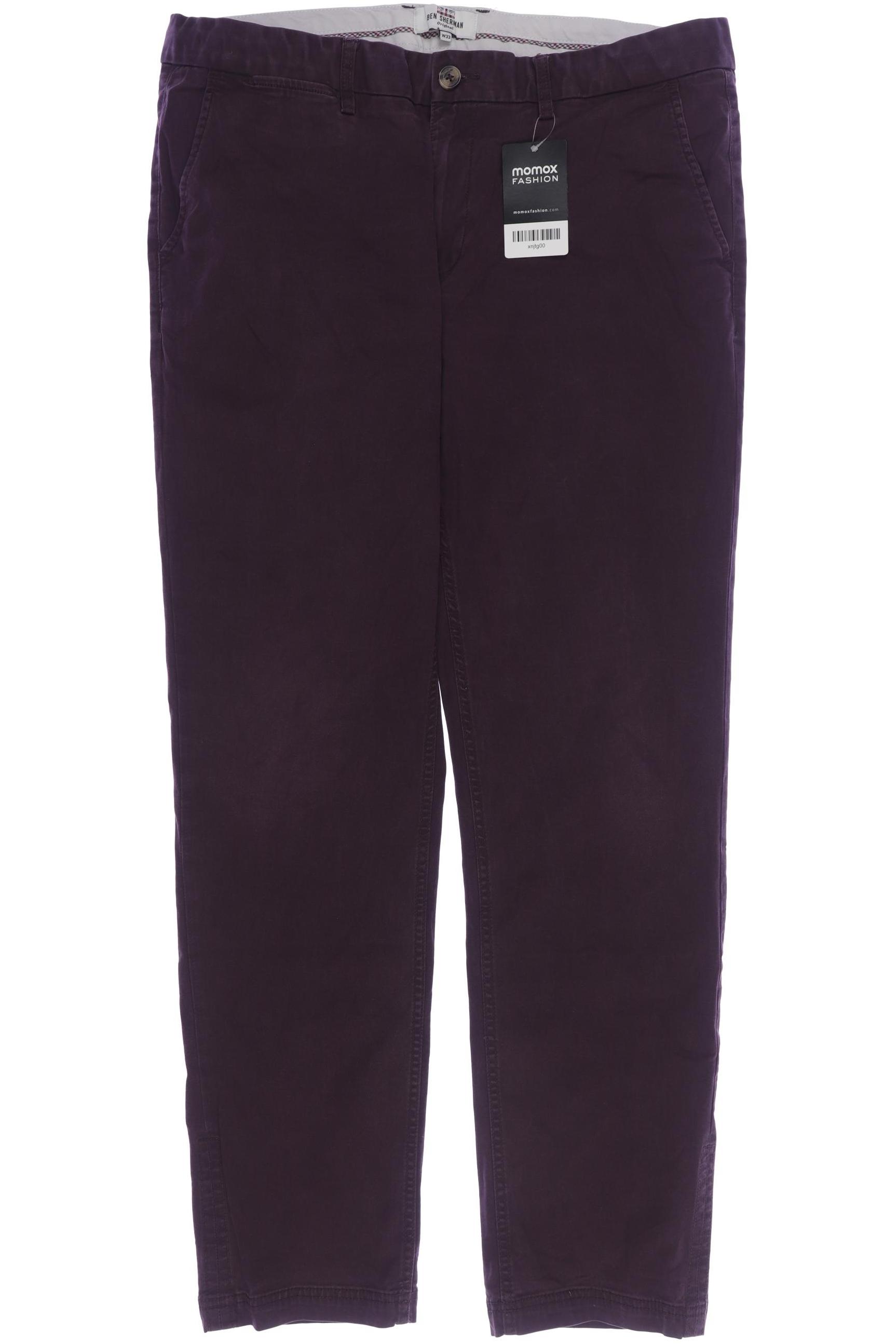 

Ben Sherman Herren Stoffhose, bordeaux, Gr. 33