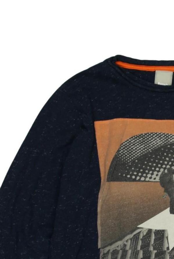 Thumbnail - Bench. Jungen Langarmshirt, marineblau, Gr. 164