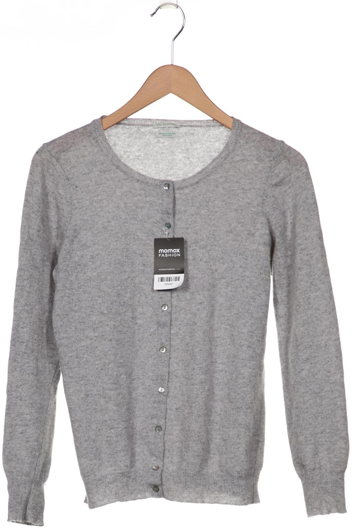 

Benetton Damen Strickjacke, grau, Gr. 38