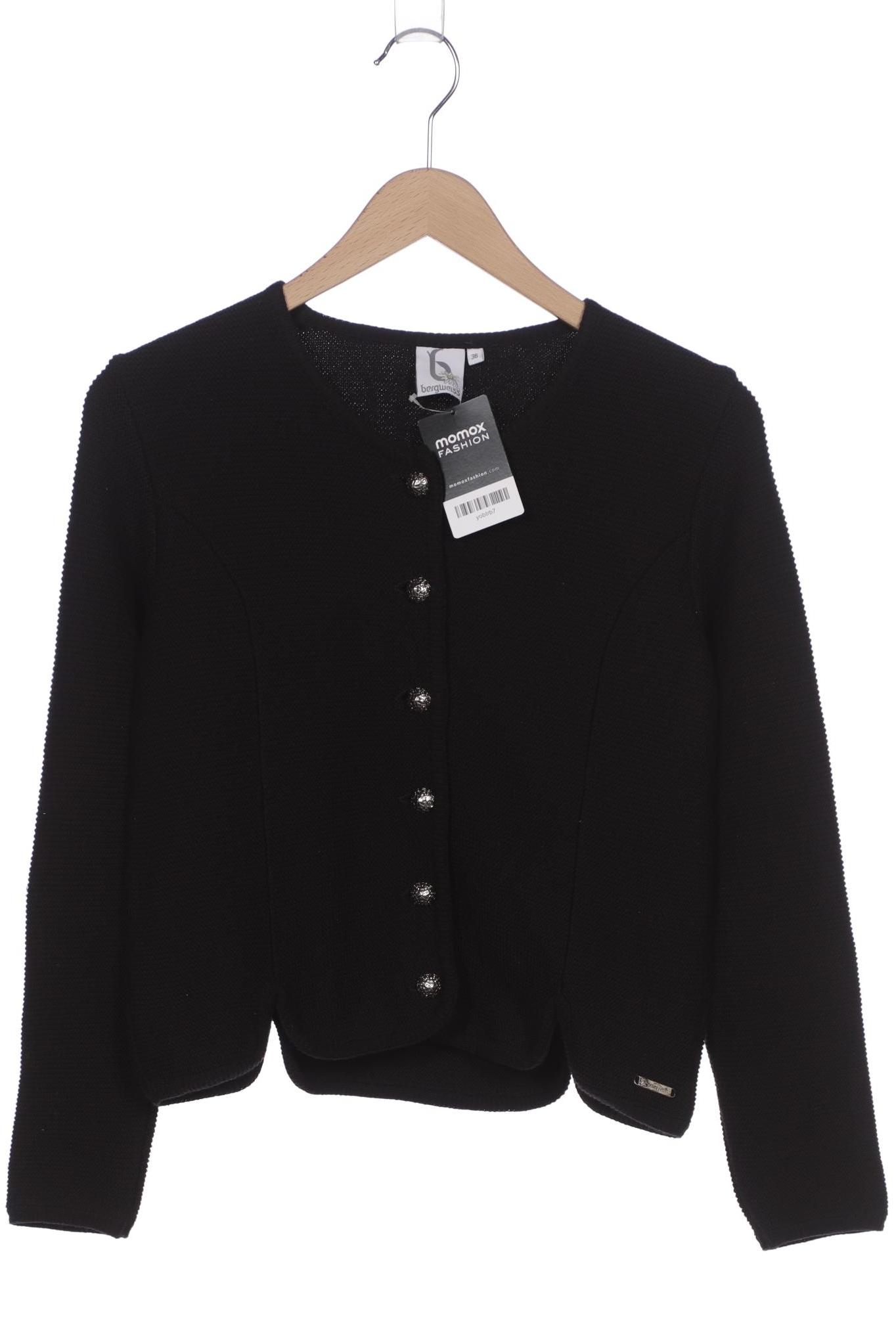 

Bergweiss Damen Strickjacke, schwarz, Gr. 36