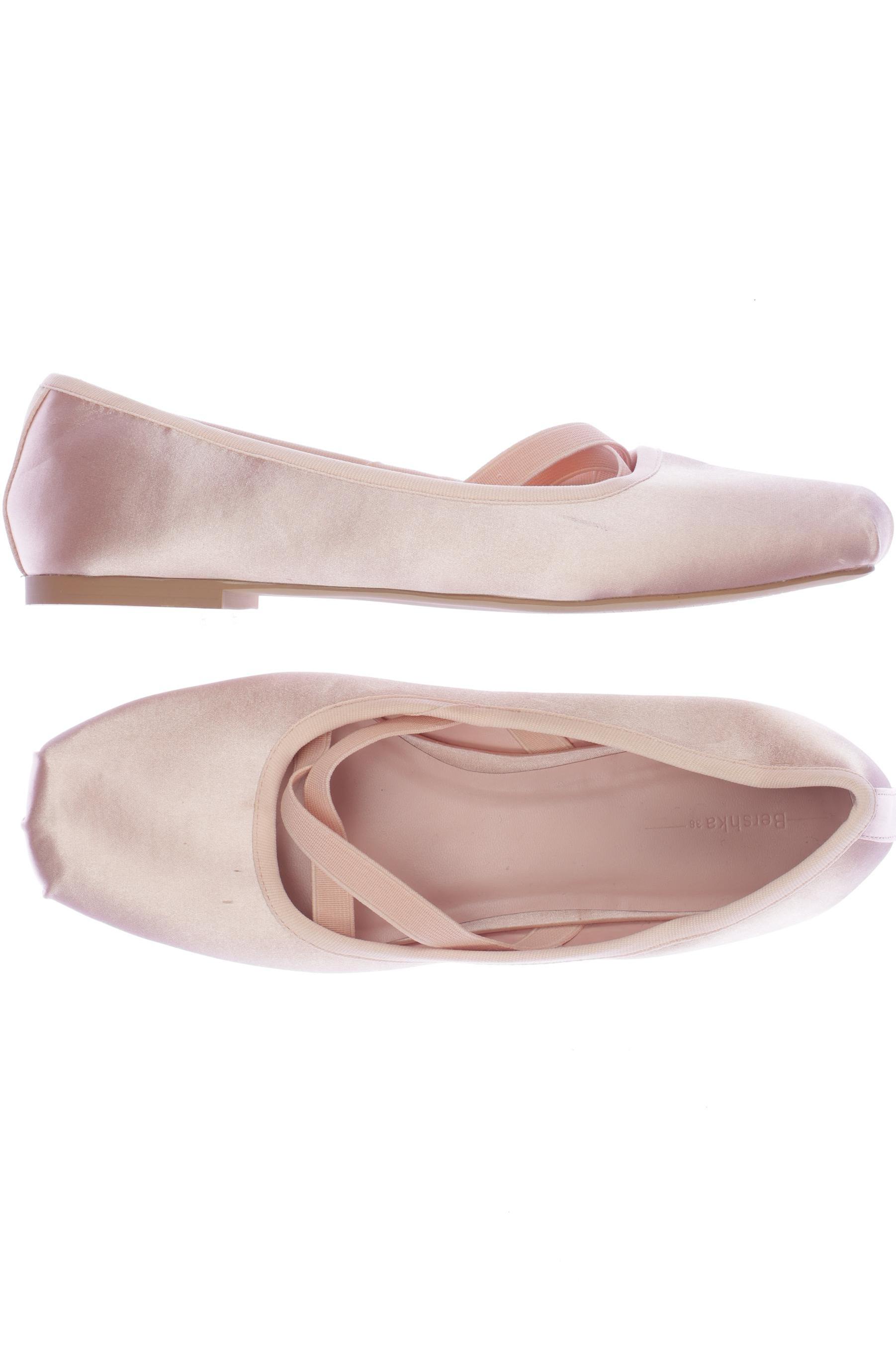 

bershka Damen Ballerinas, pink, Gr. 38