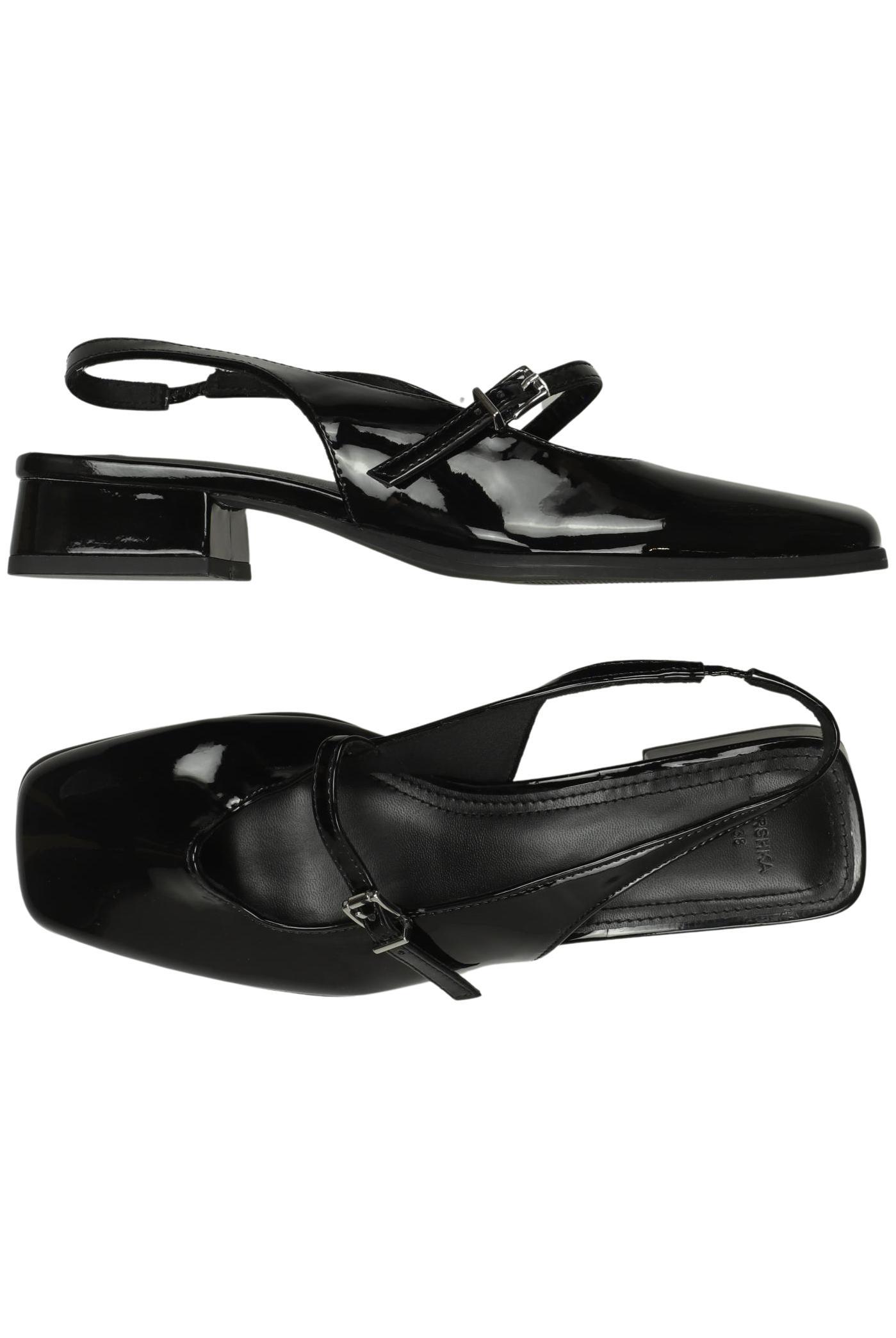 

bershka Damen Ballerinas, schwarz, Gr. 38