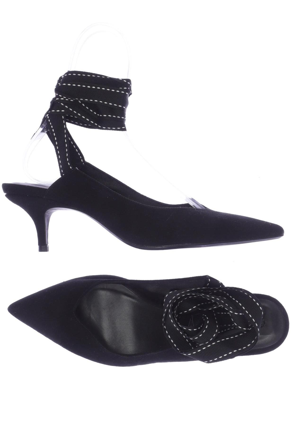 

bershka Damen Ballerinas, schwarz, Gr. 39