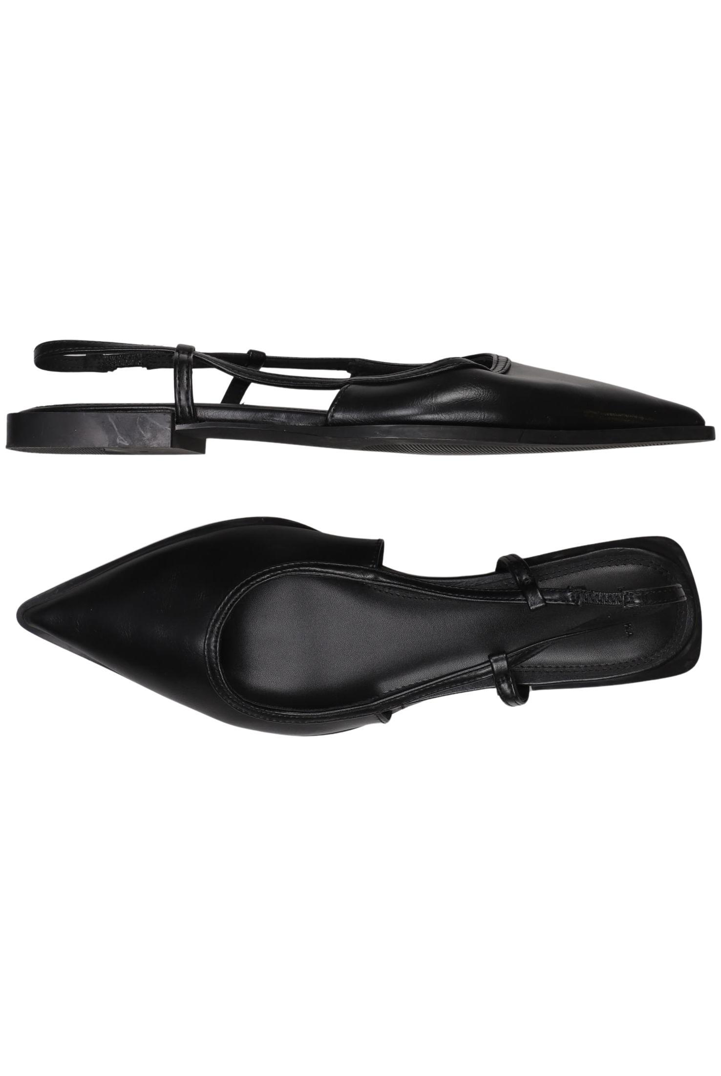 

bershka Damen Ballerinas, schwarz, Gr. 39