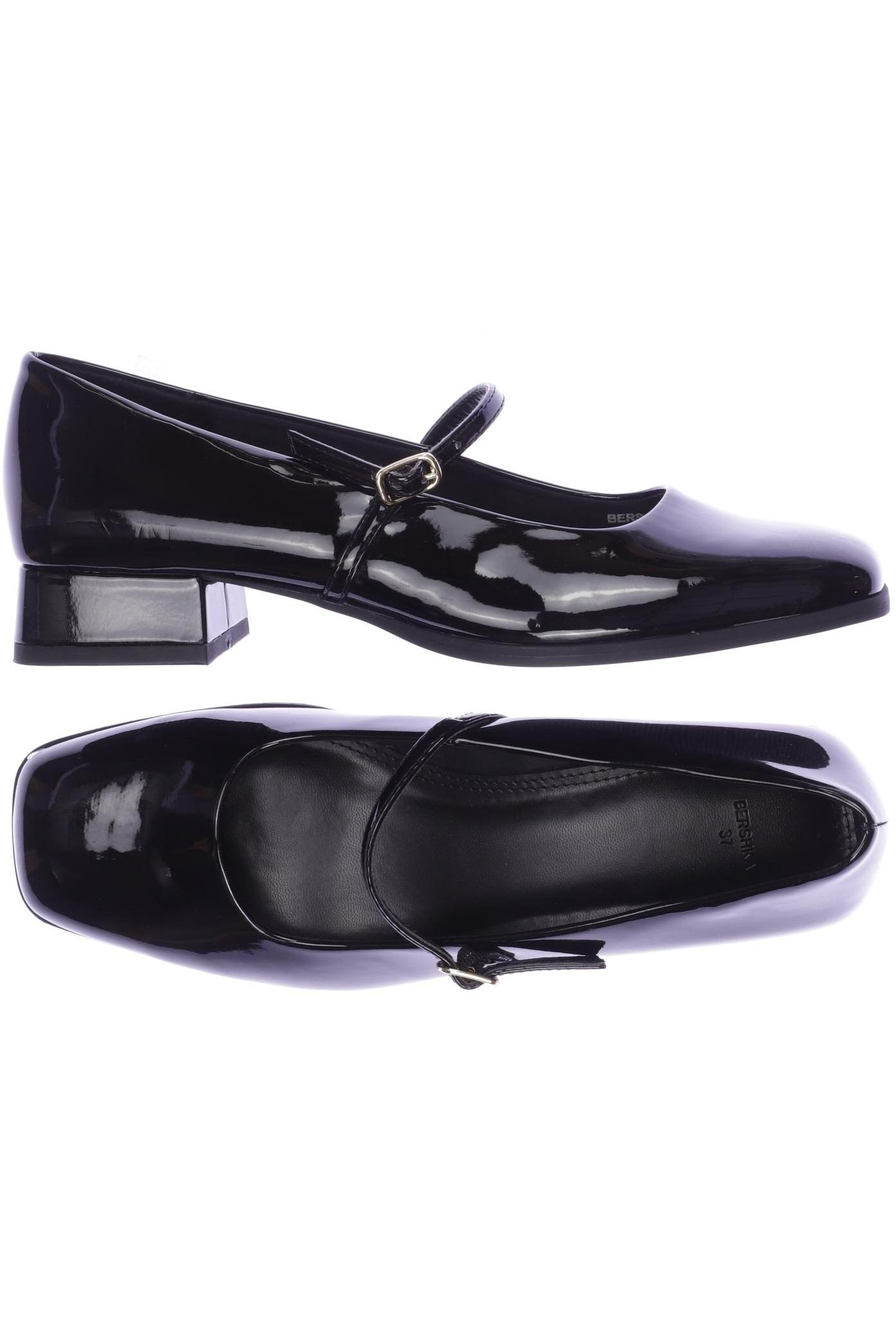 

bershka Damen Ballerinas, schwarz, Gr. 37