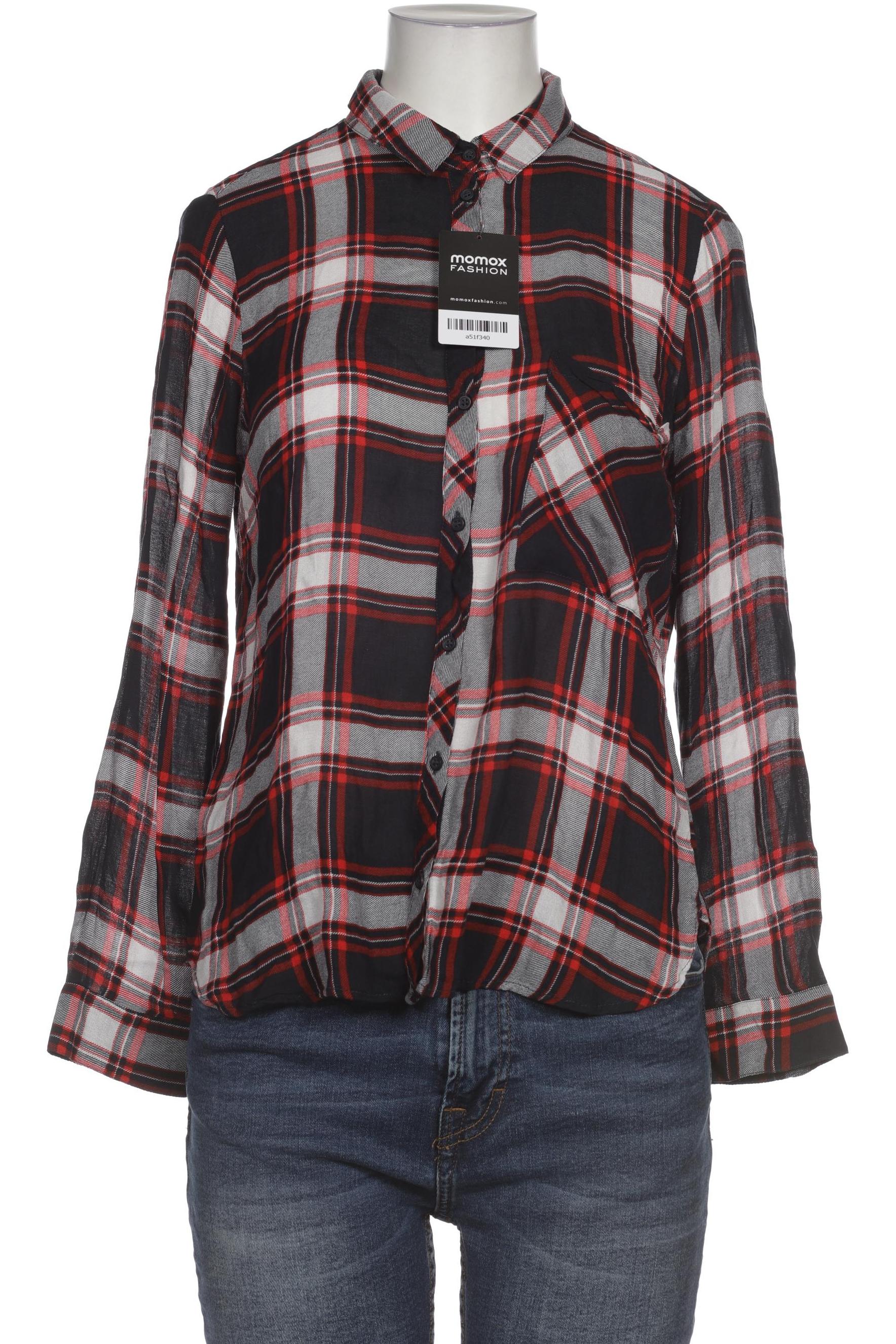 

bershka Damen Bluse, schwarz, Gr. 38