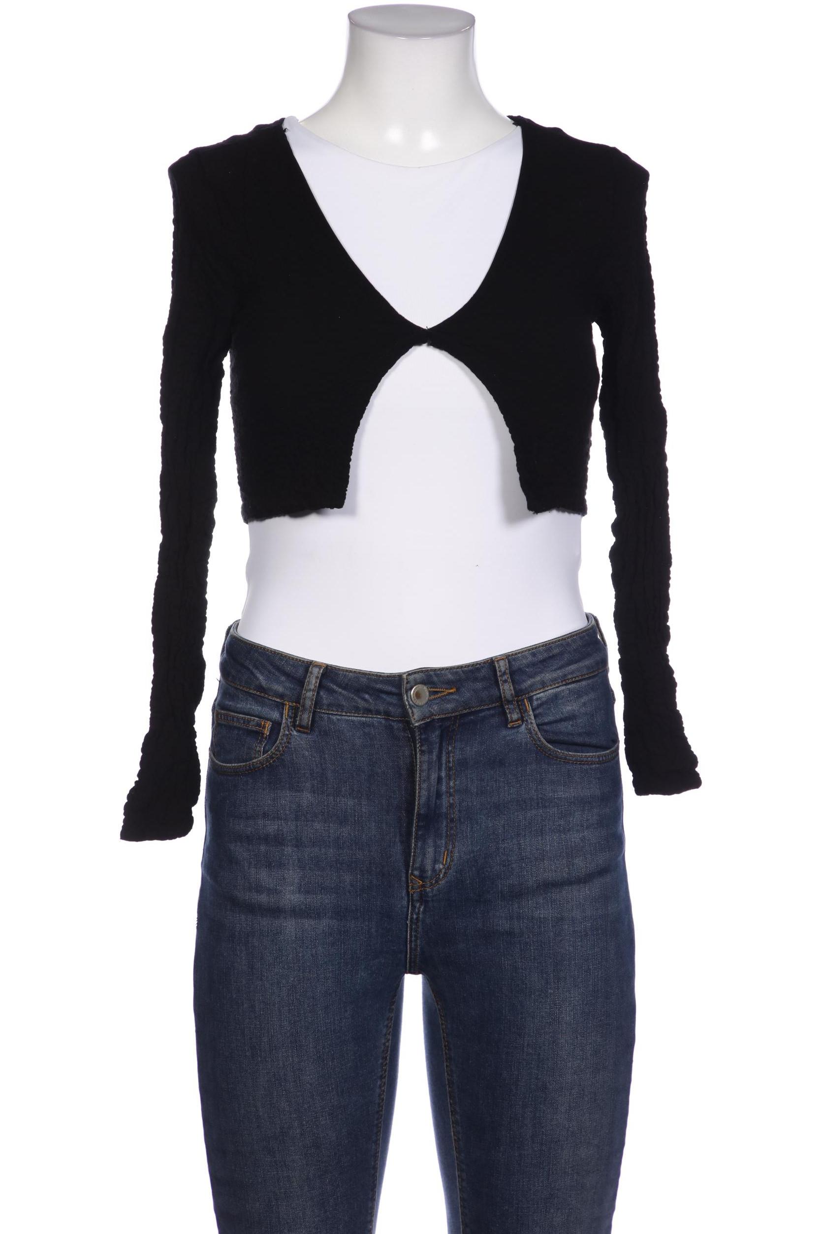 

bershka Damen Bluse, schwarz
