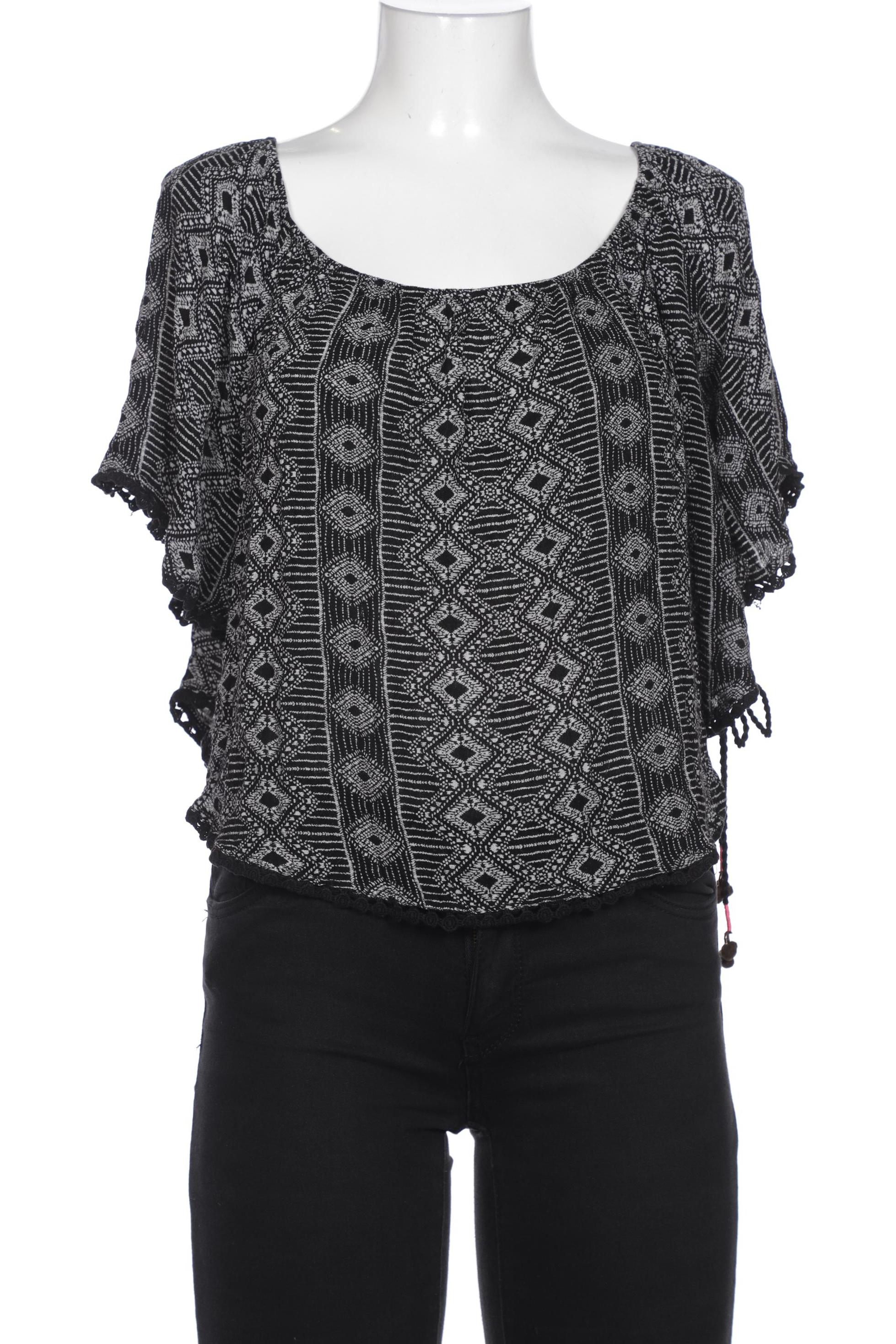 

bershka Damen Bluse, schwarz, Gr. 36