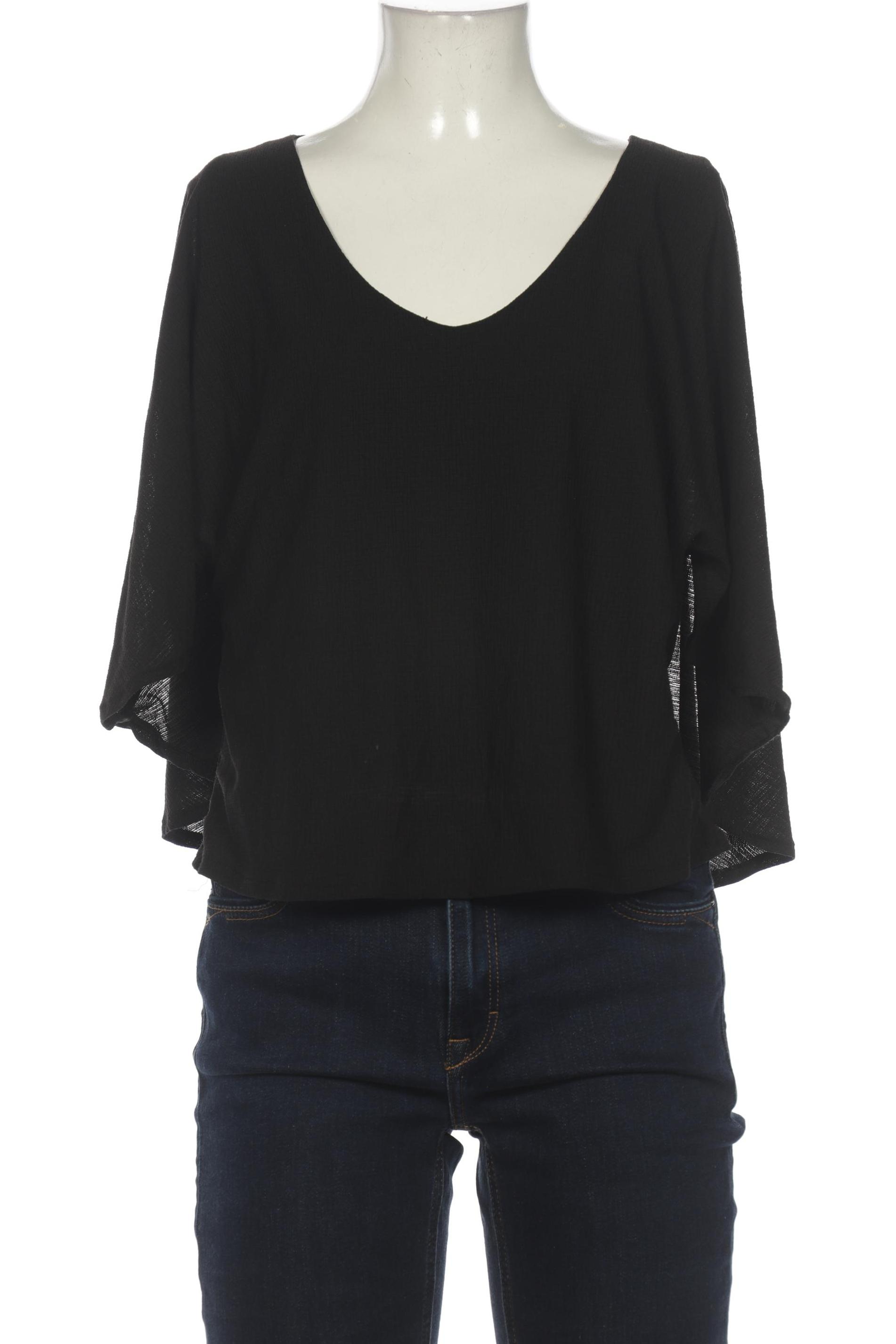 

bershka Damen Bluse, schwarz
