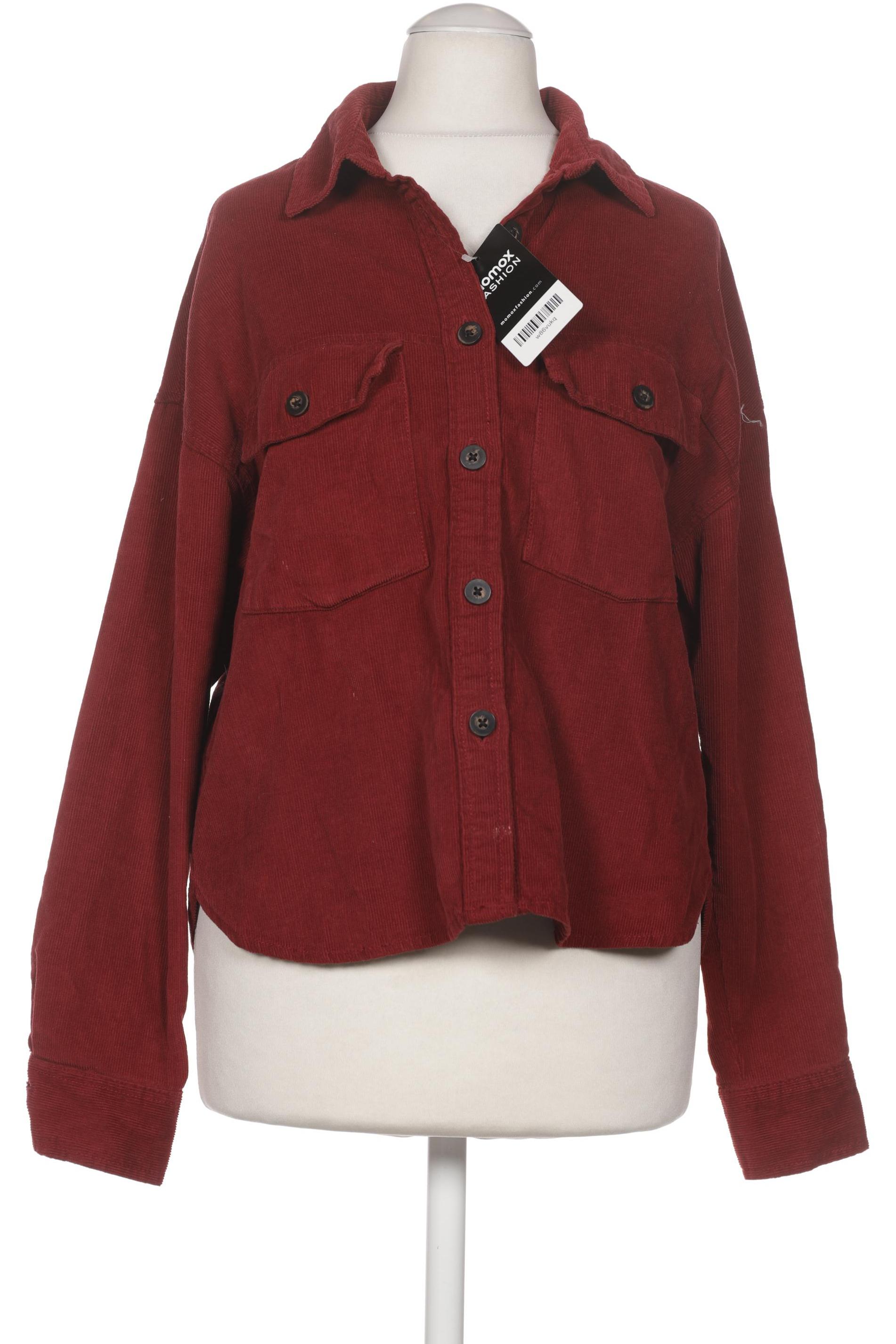 

bershka Damen Bluse, bordeaux, Gr. 34