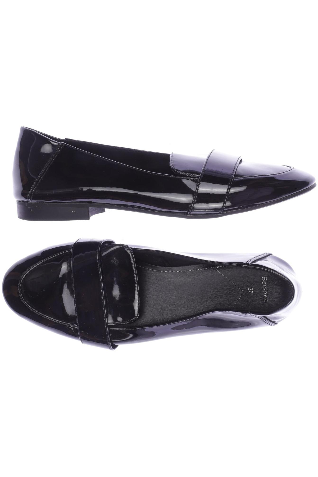 

bershka Damen Halbschuh, schwarz