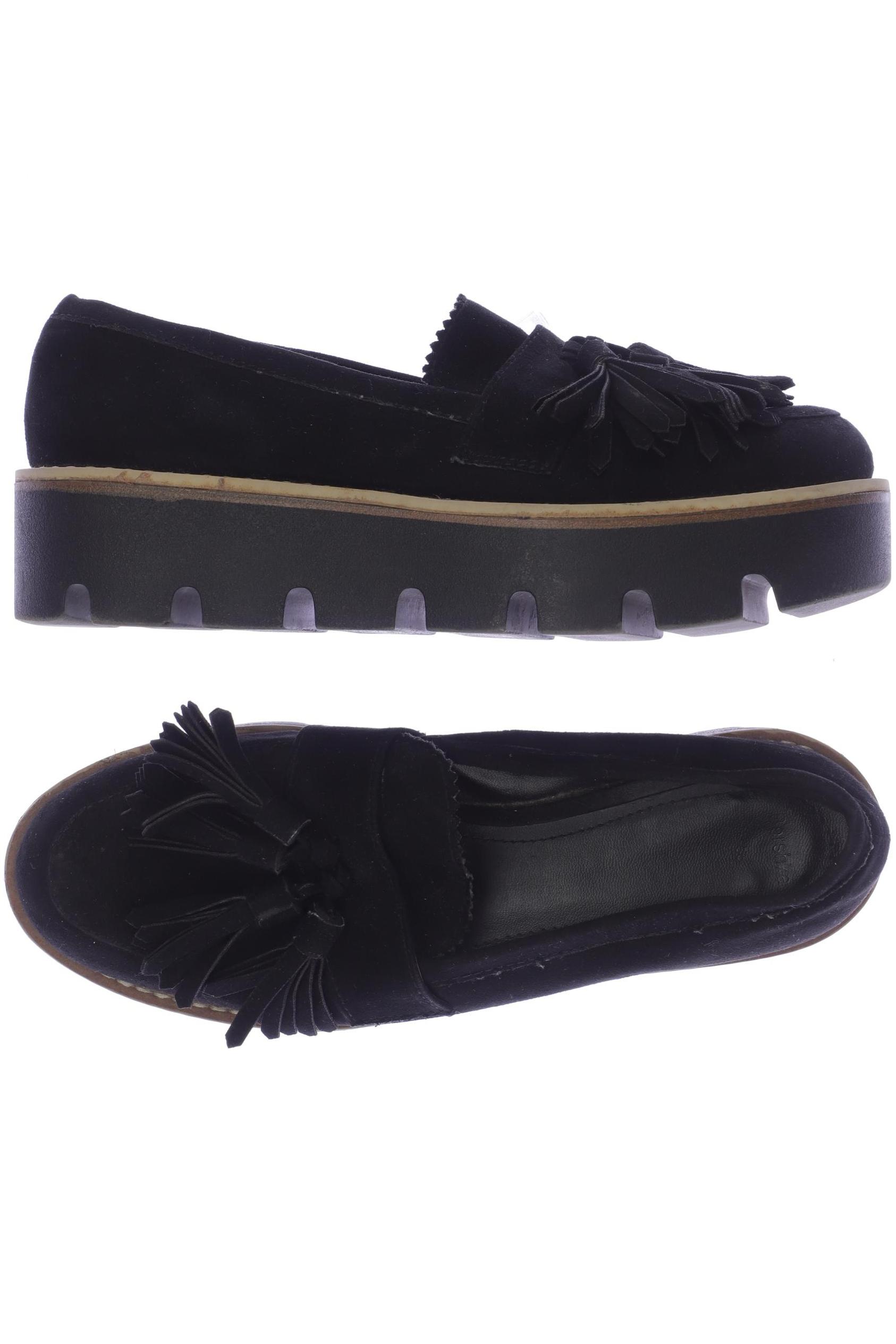 

bershka Damen Halbschuh, schwarz