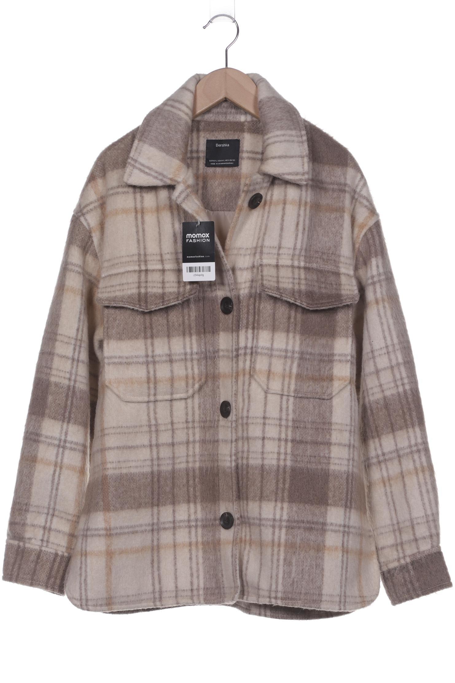 

bershka Damen Jacke, beige, Gr. 38
