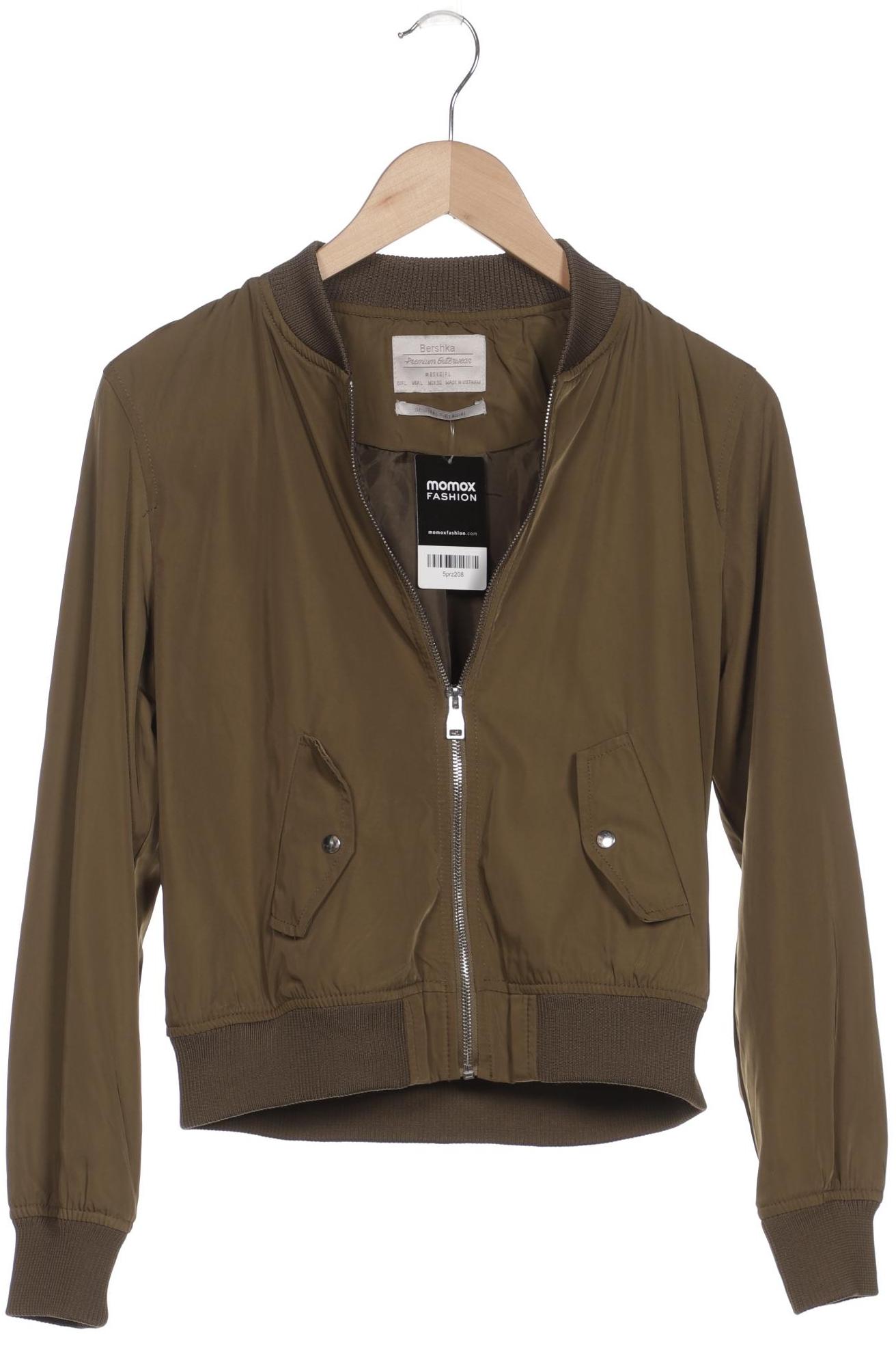 

bershka Damen Jacke, grün, Gr. 42