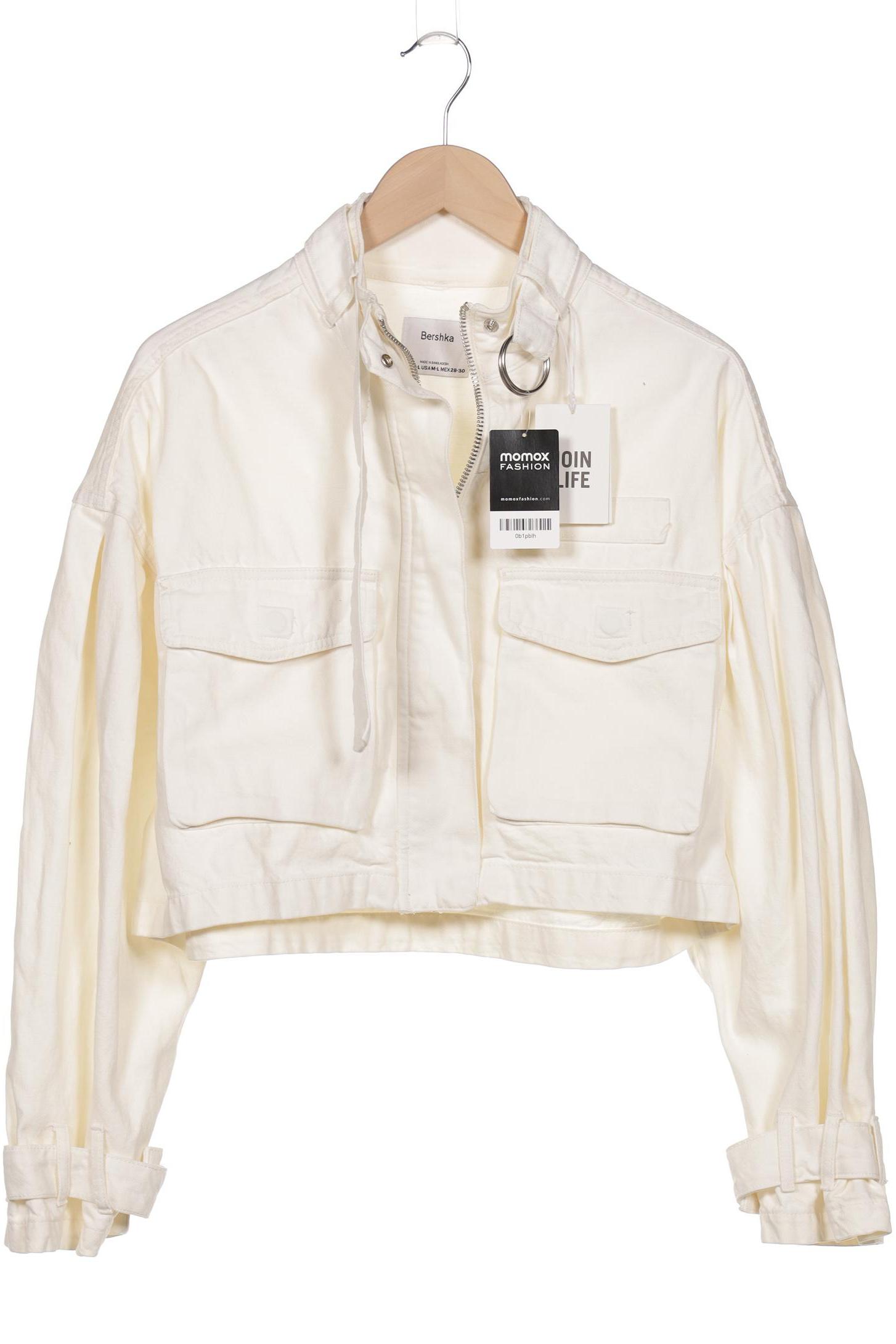 

bershka Damen Jacke, cremeweiß, Gr. 38