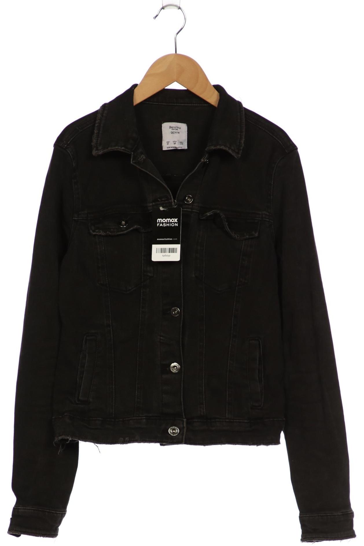 

bershka Damen Jacke, schwarz, Gr. 38