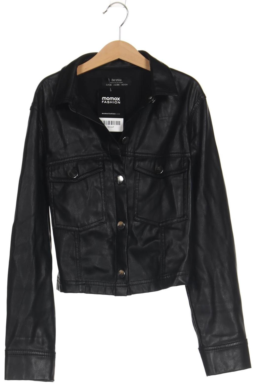 

bershka Damen Jacke, schwarz, Gr. 34
