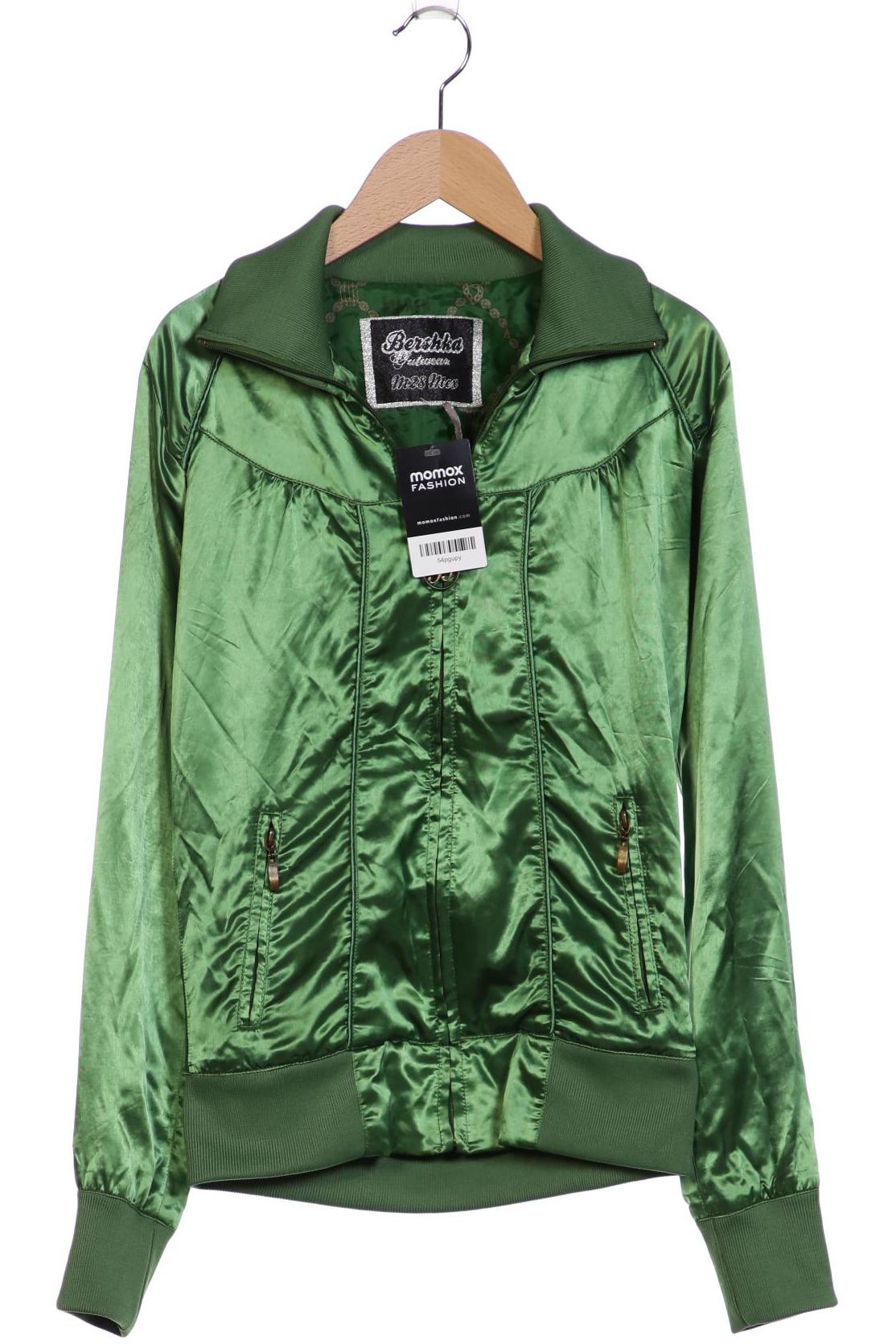 

bershka Damen Jacke, grün, Gr. 38
