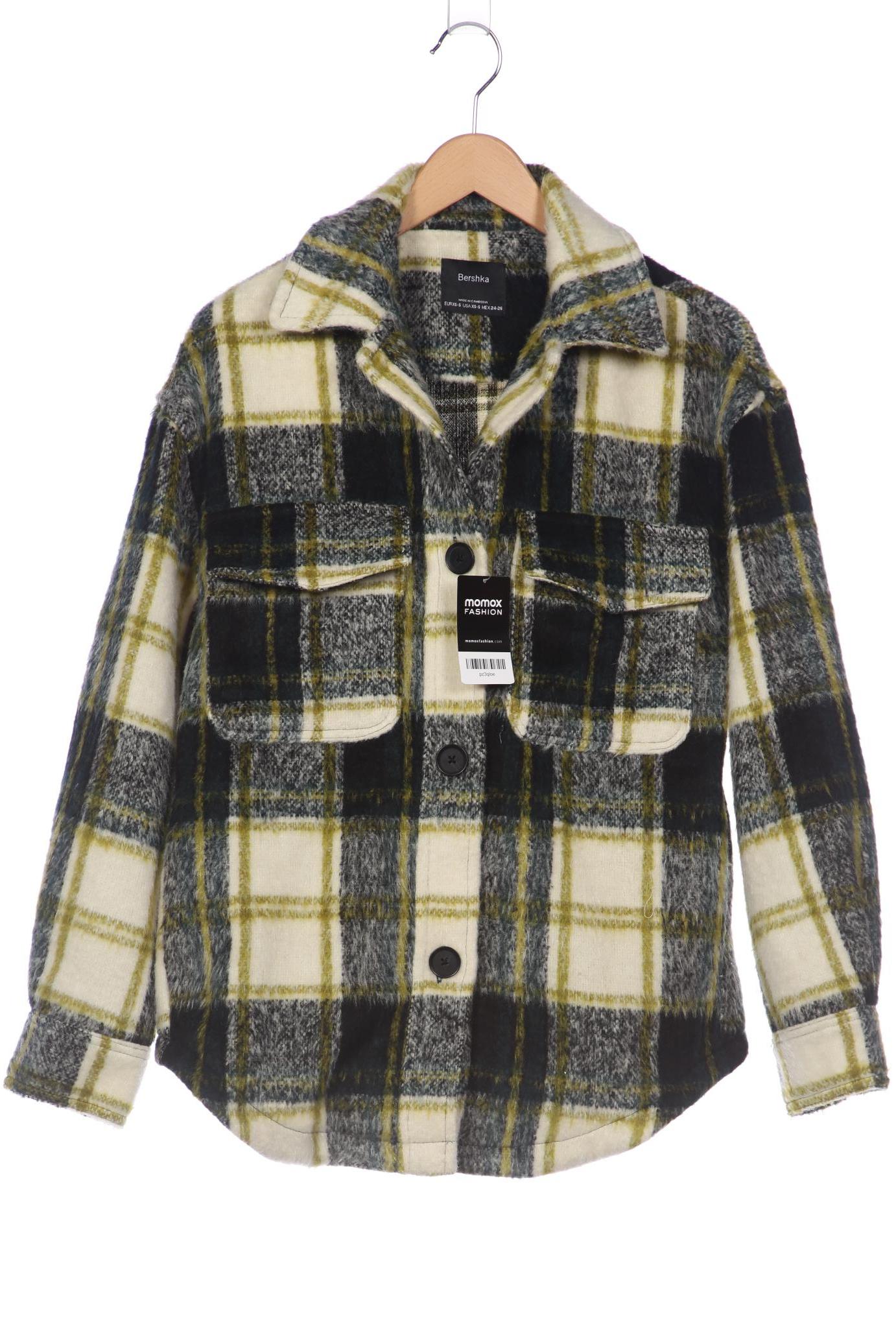 

bershka Damen Jacke, grün, Gr. 34