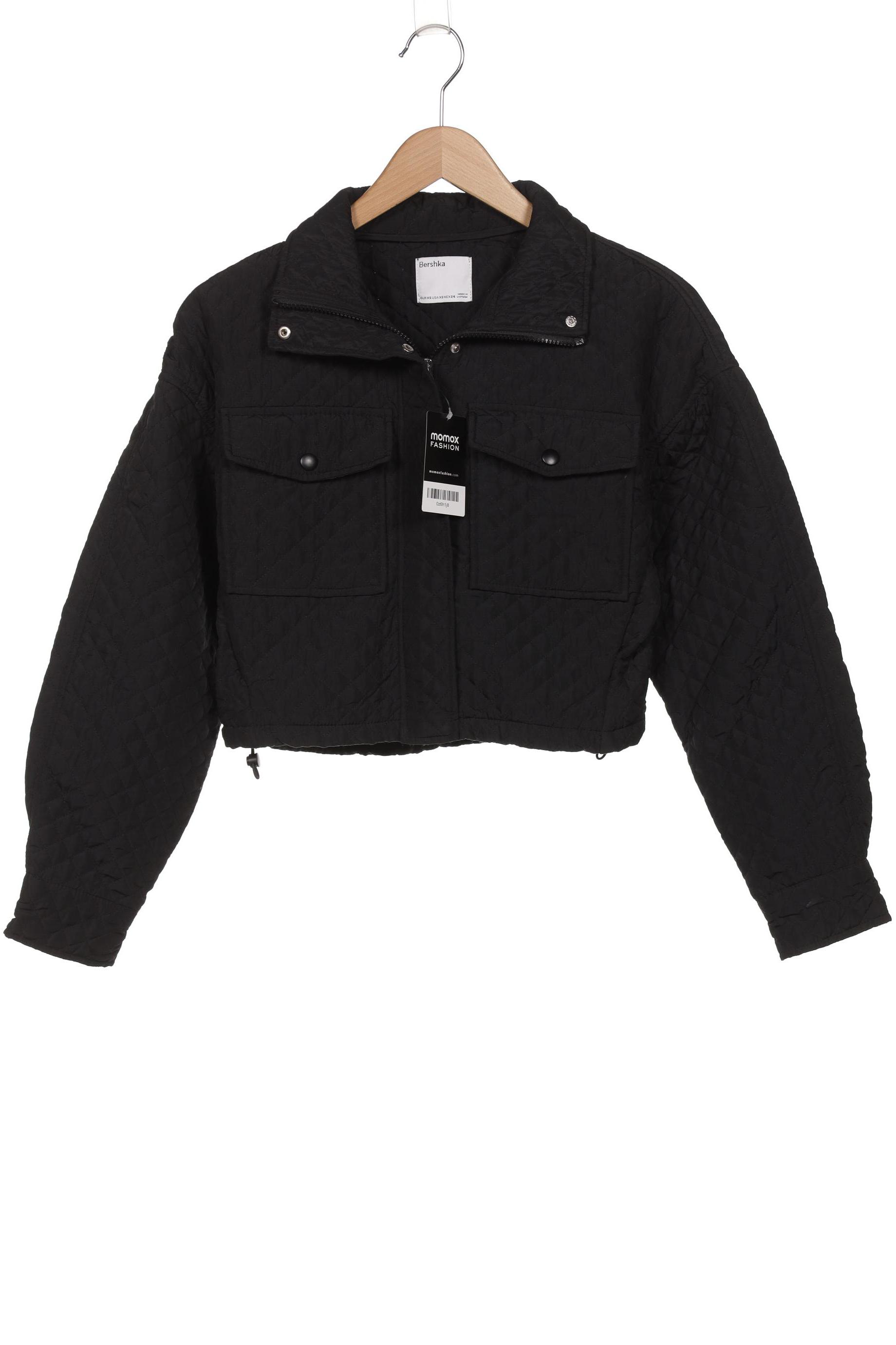 

bershka Damen Jacke, schwarz, Gr. 34