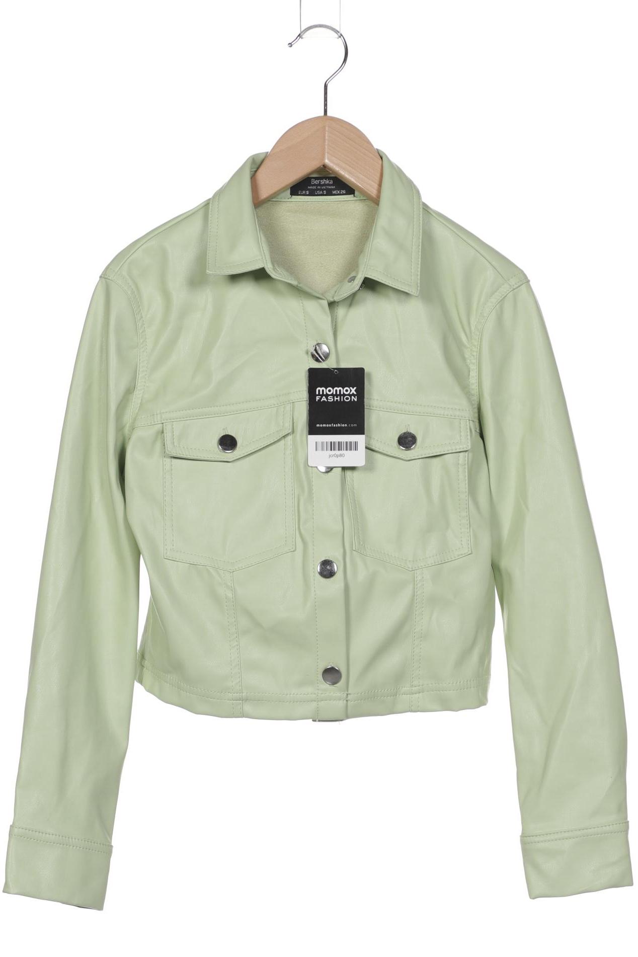 

bershka Damen Jacke, hellgrün, Gr. 36