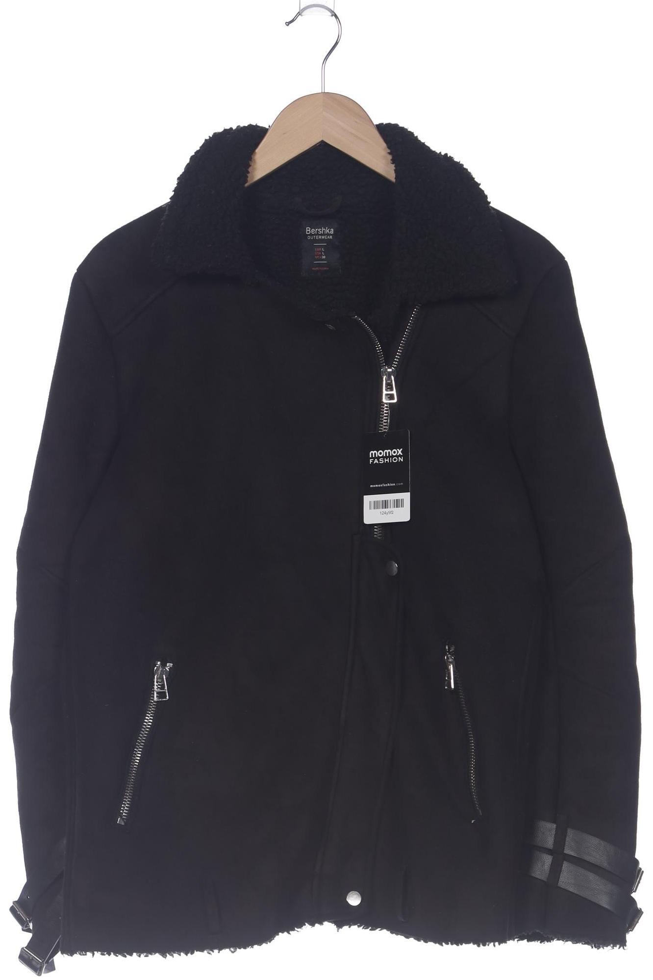 

bershka Damen Jacke, schwarz, Gr. 42