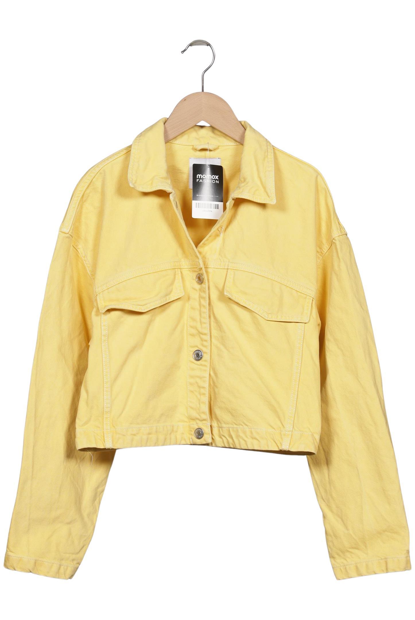 

bershka Damen Jacke, gelb, Gr. 38