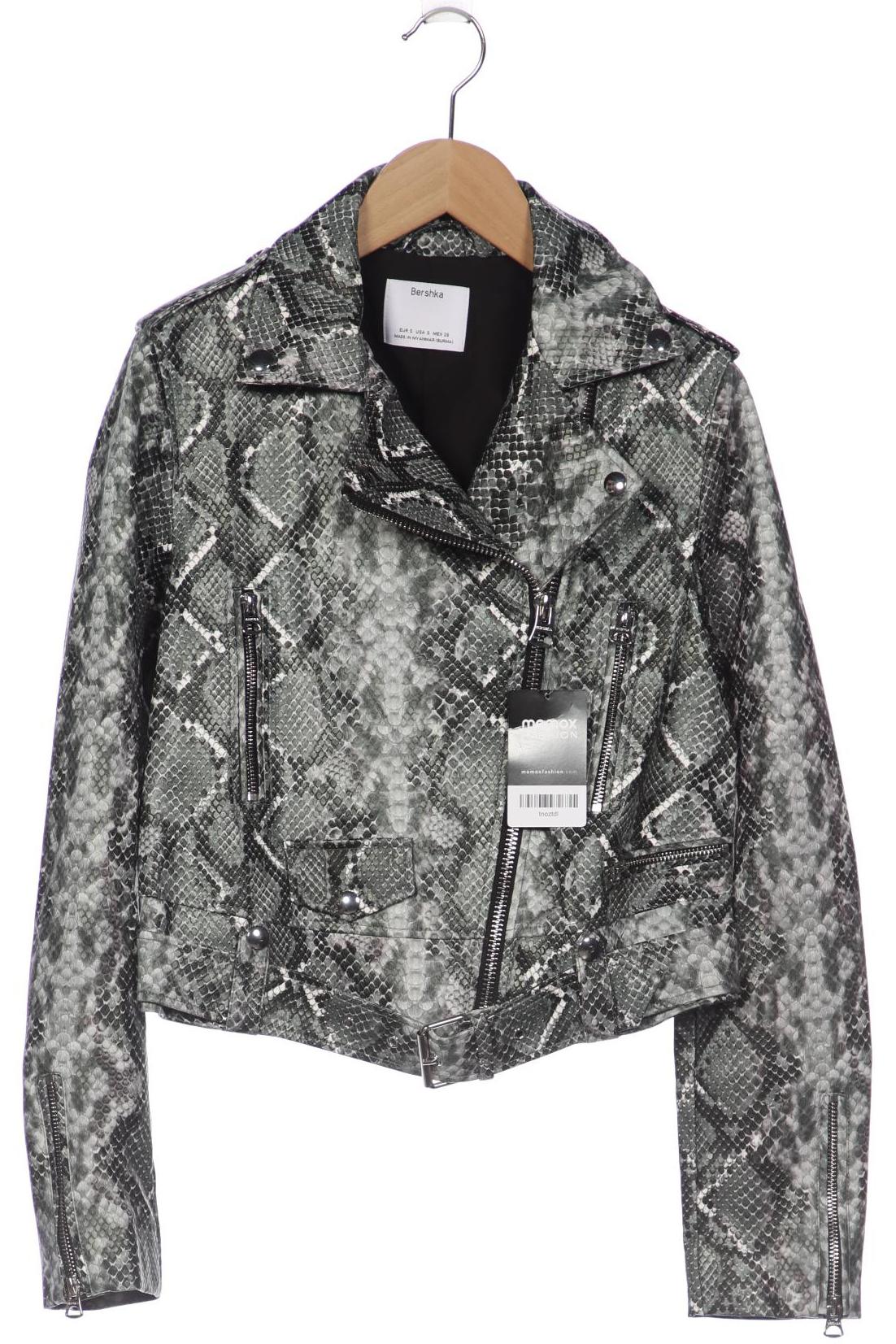 

bershka Damen Jacke, grün, Gr. 36