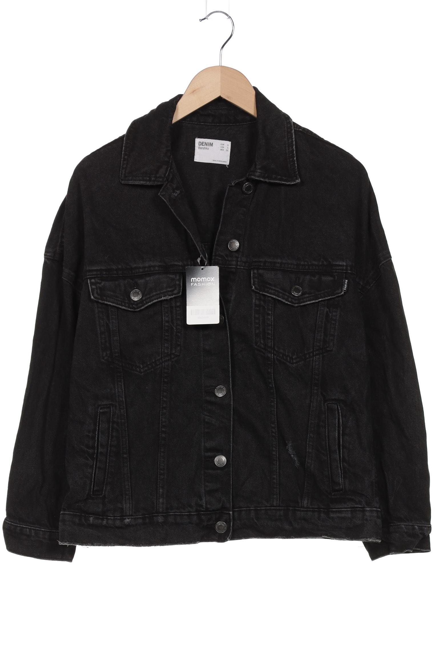 

bershka Damen Jacke, schwarz, Gr. 36