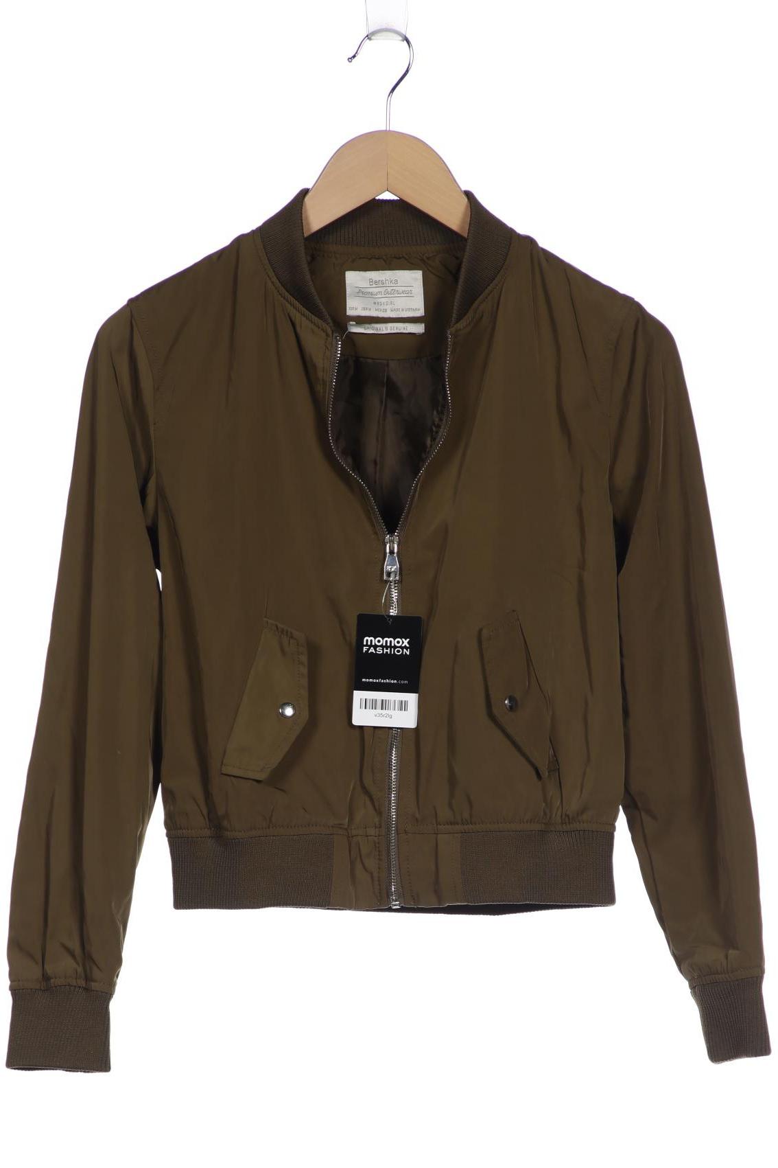 

bershka Damen Jacke, grün, Gr. 38