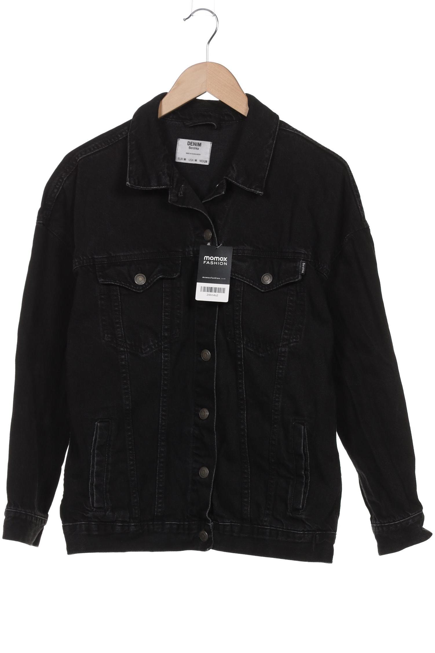

bershka Damen Jacke, schwarz, Gr. 38