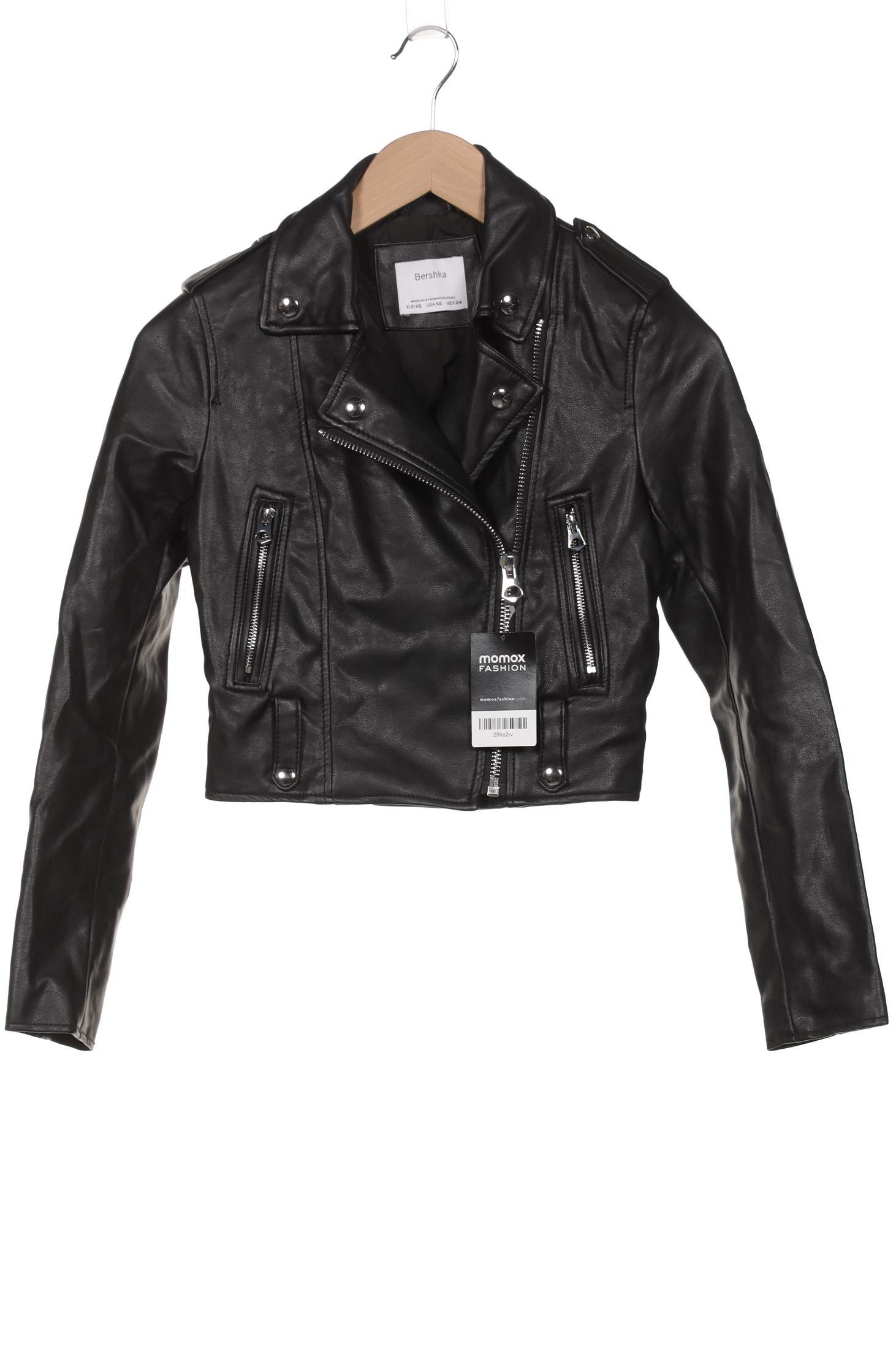 

bershka Damen Jacke, schwarz, Gr. 34