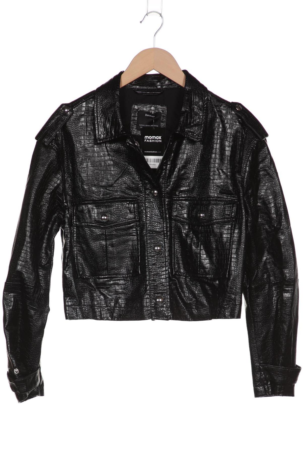 

bershka Damen Jacke, schwarz, Gr. 38