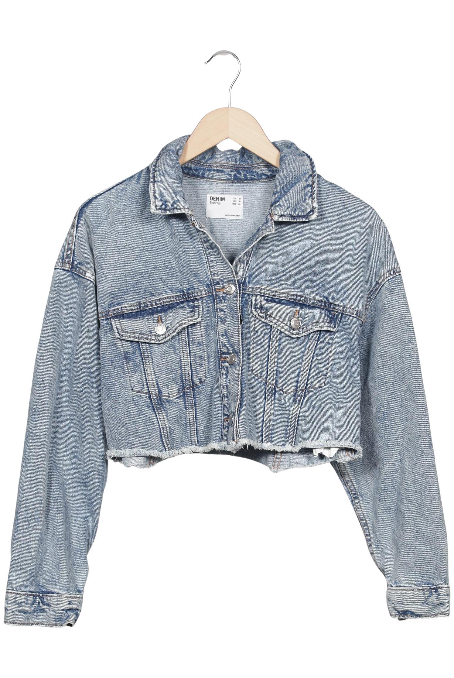 

bershka Damen Jacke, hellblau, Gr. 38