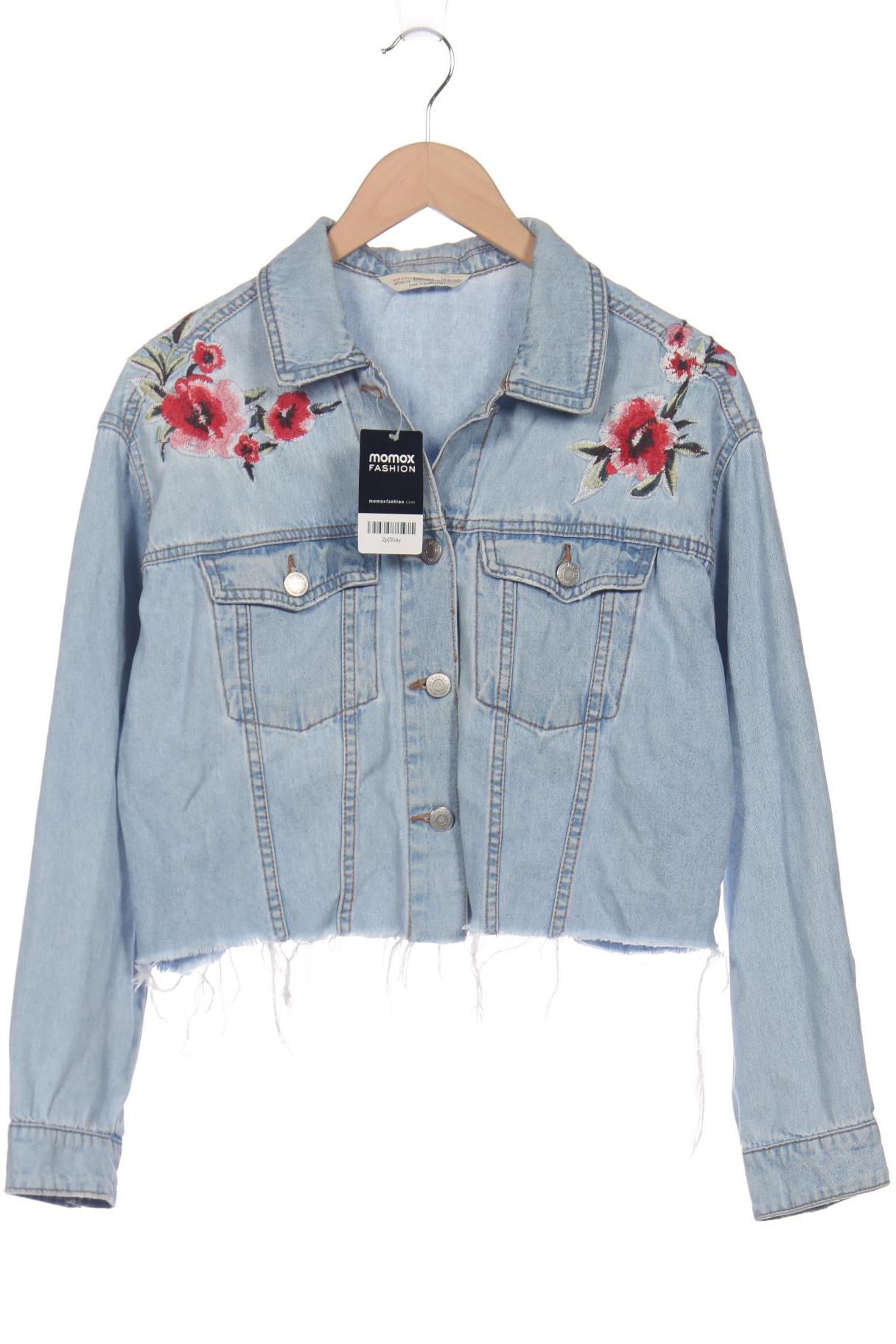 

bershka Damen Jacke, hellblau, Gr. 38