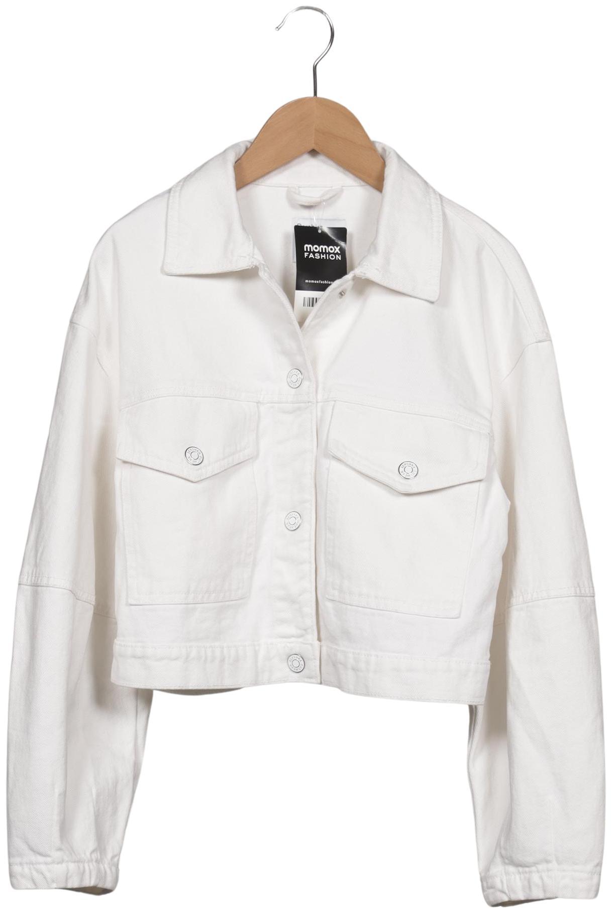 

bershka Damen Jacke, weiß, Gr. 34