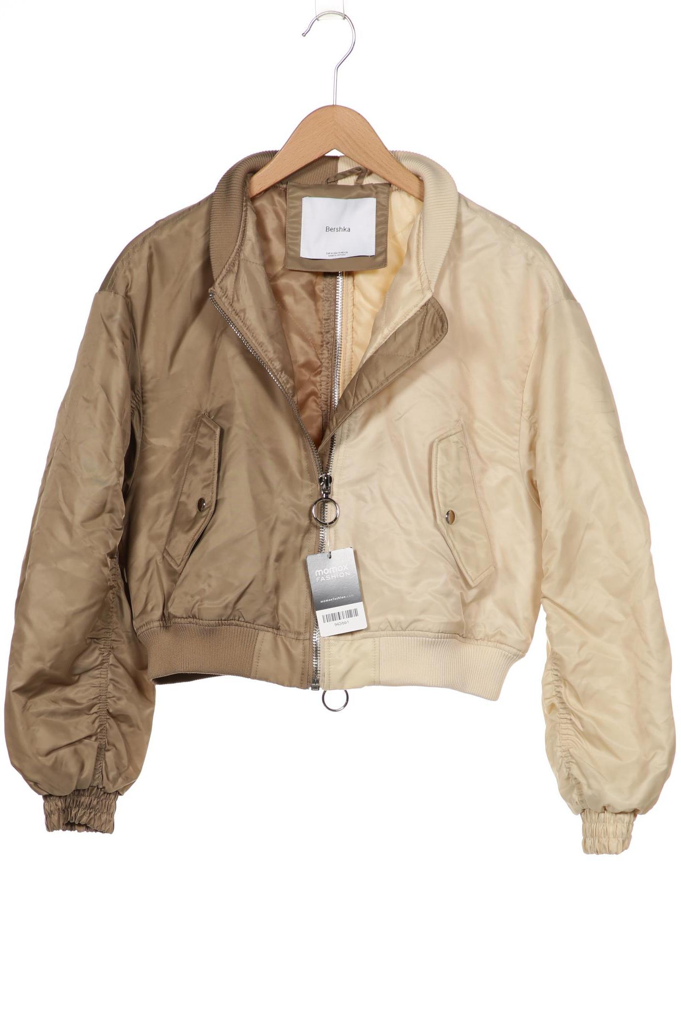 

bershka Damen Jacke, cremeweiß