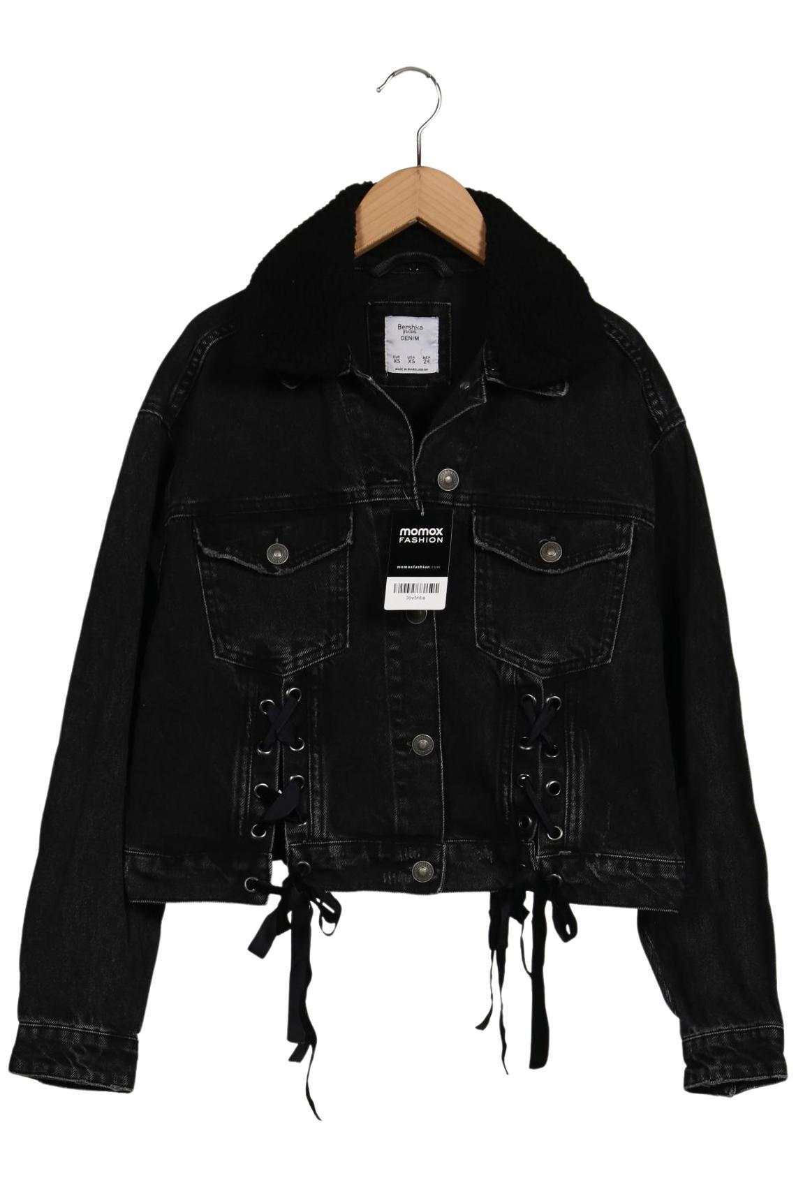

bershka Damen Jacke, schwarz, Gr. 34